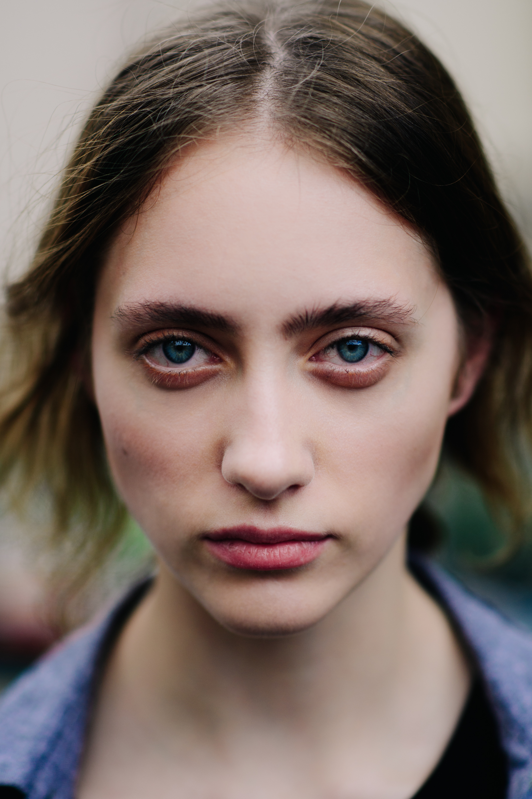 Portrait of a model after Ann Demeulemeester