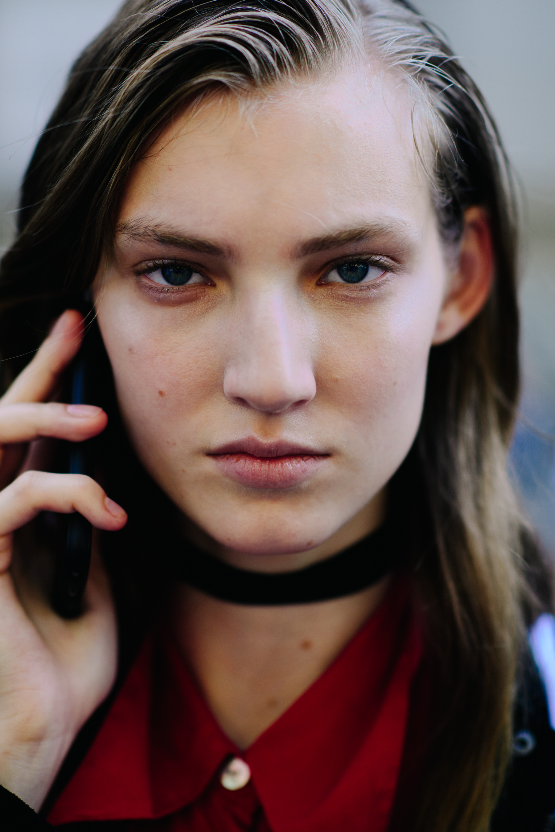 Portrait of a model after Marni