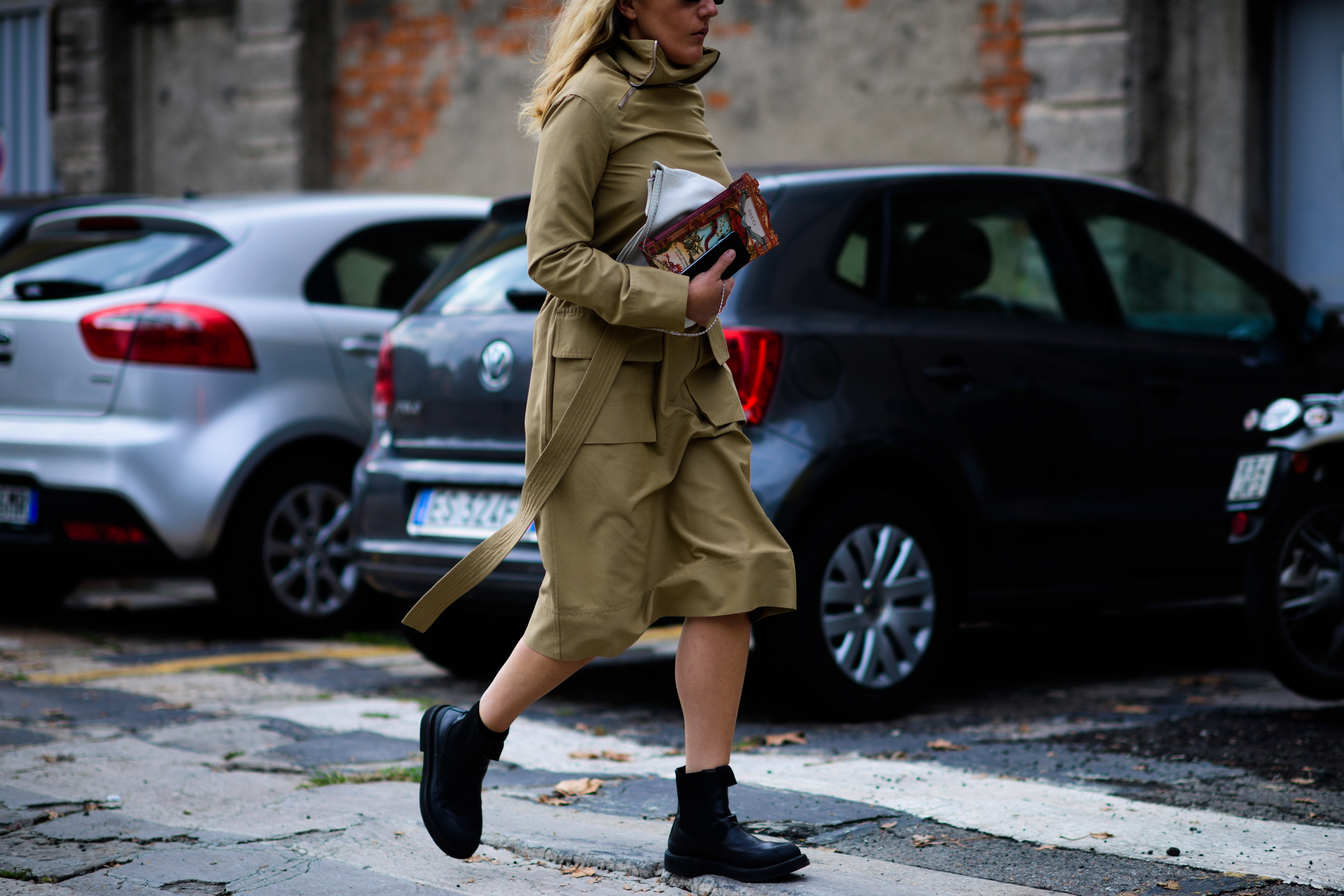 Woman wearing safari outfit