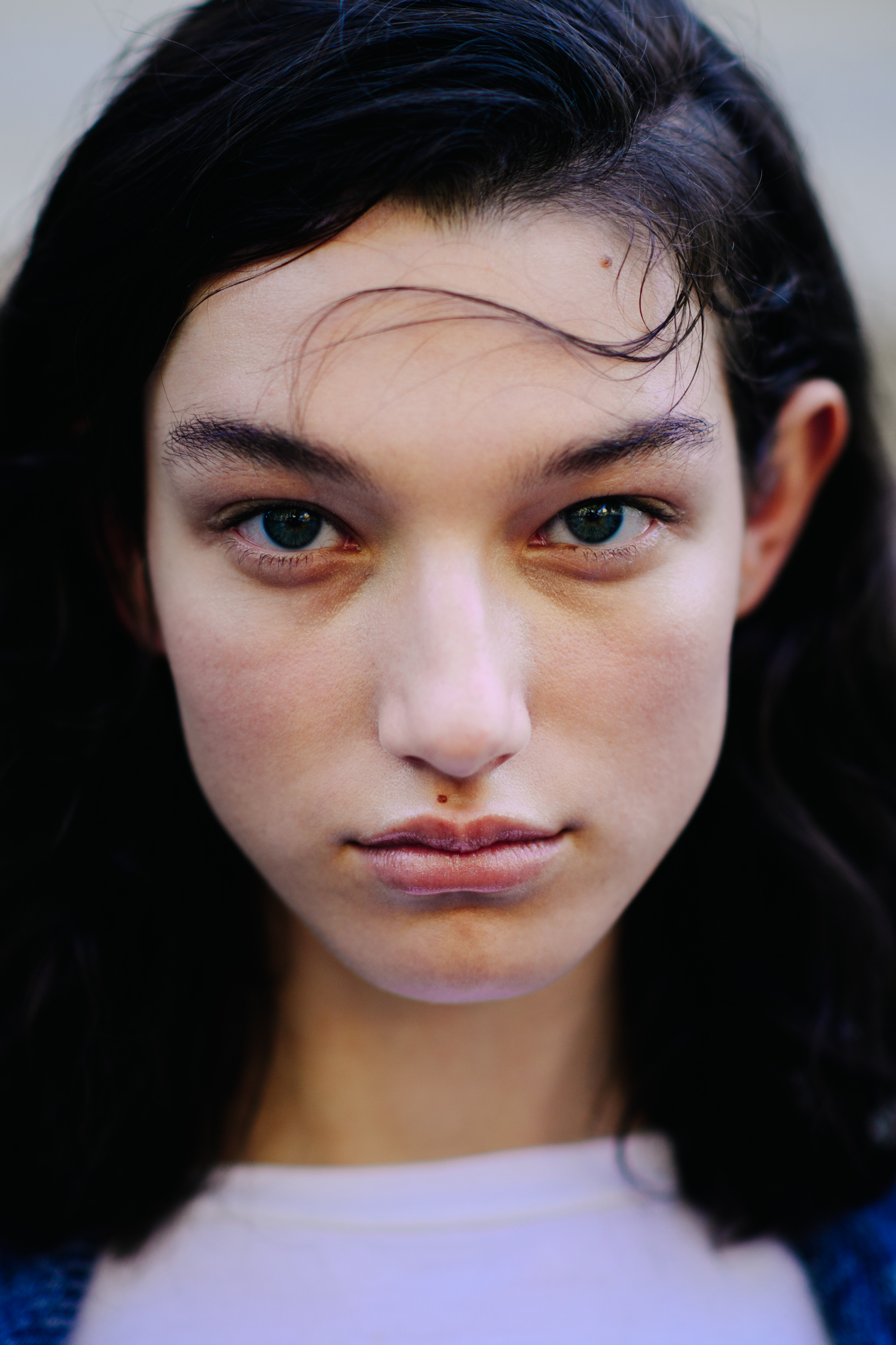 Portrait of a model after Marni