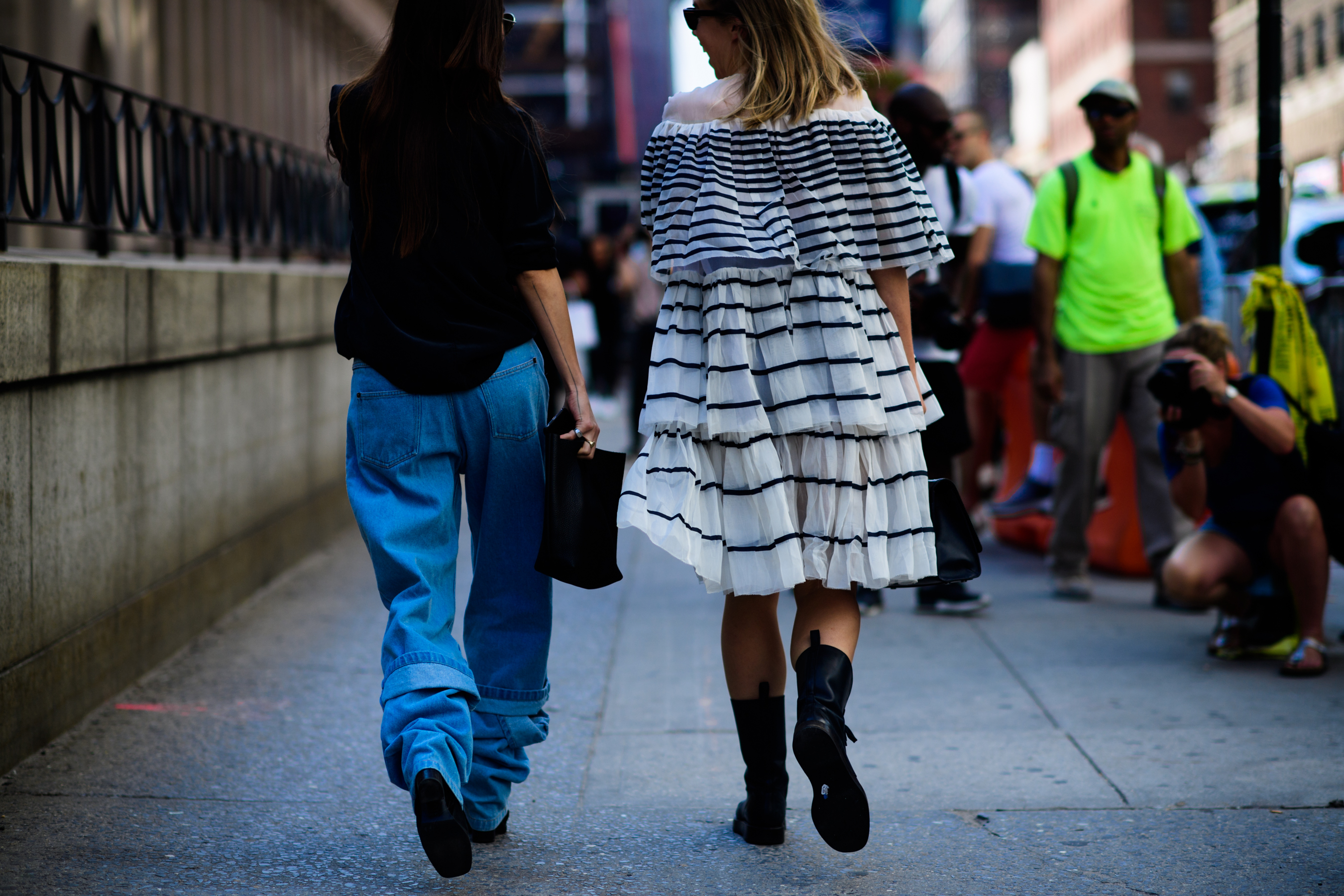 Two women before the show