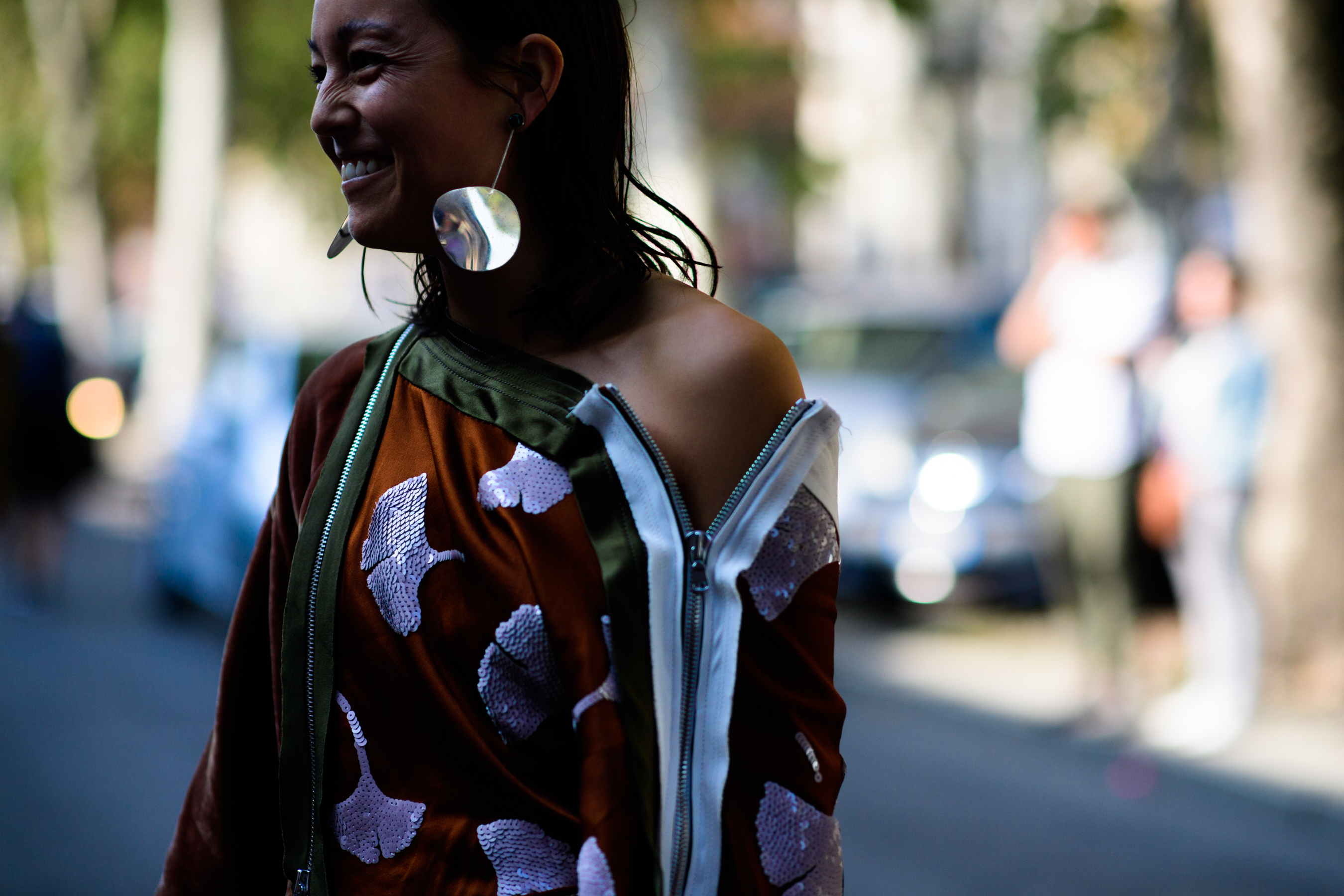 Fashion journalist before Marni show