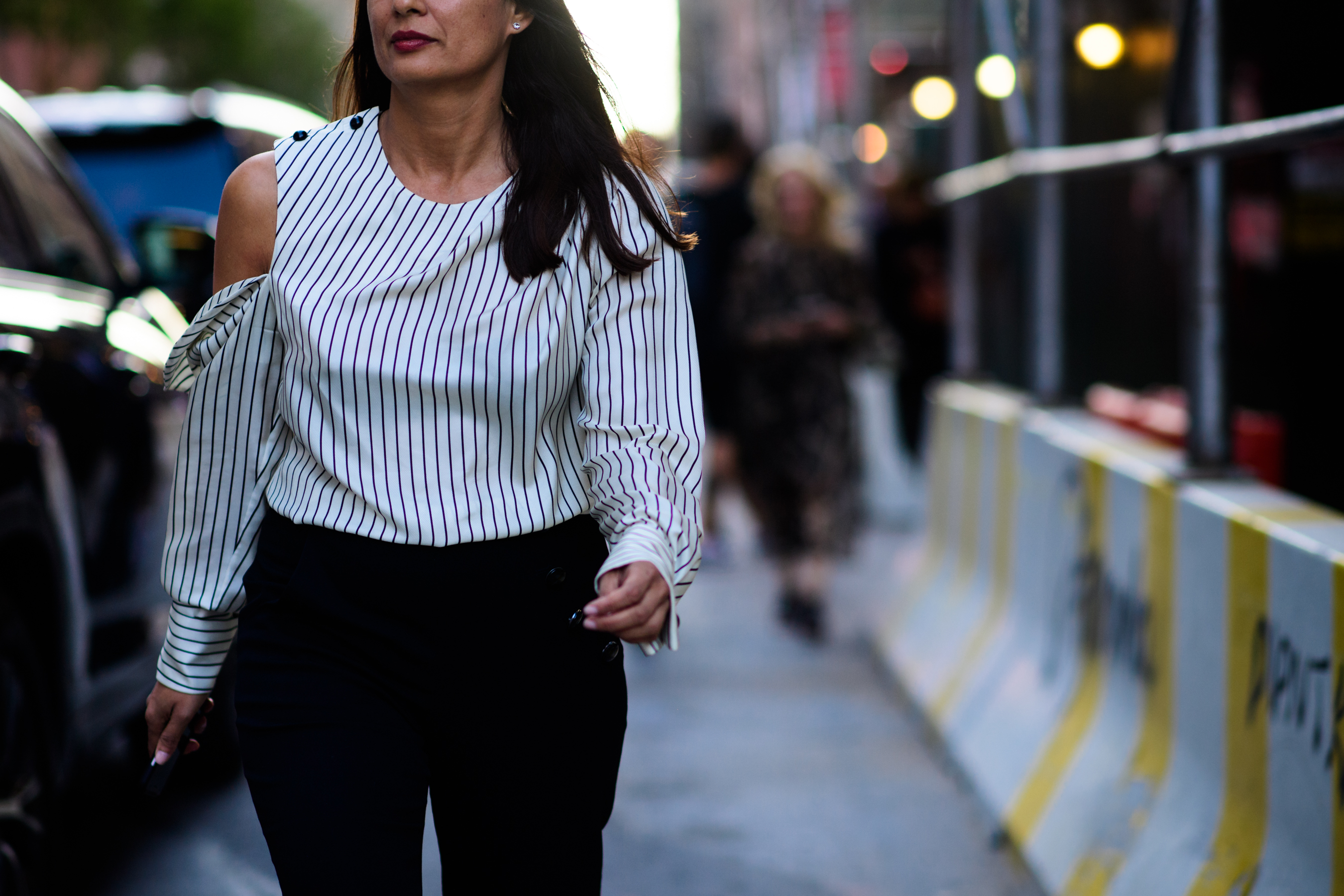 Woman wearing white shirt