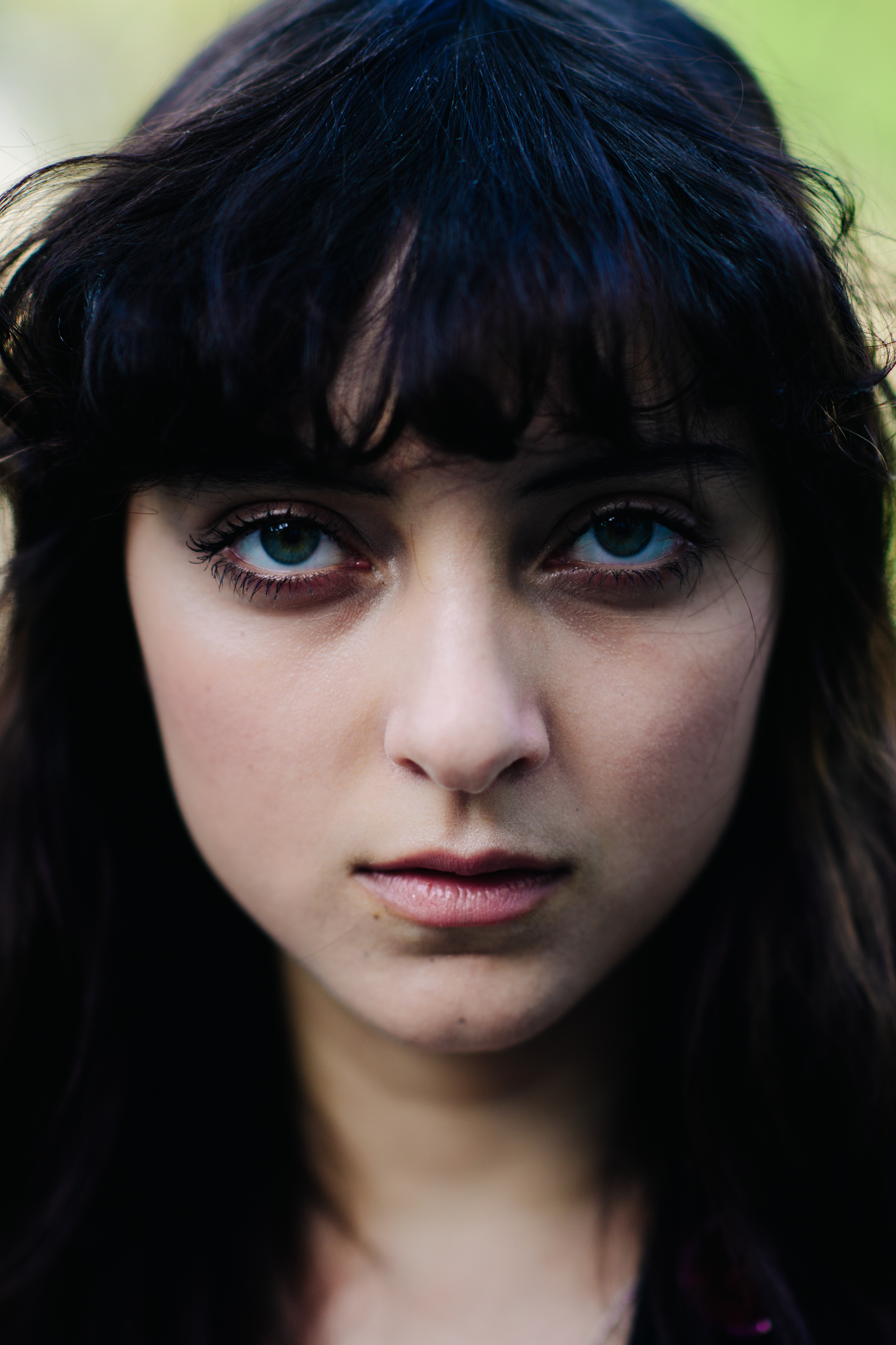 Portrait of a model after the show