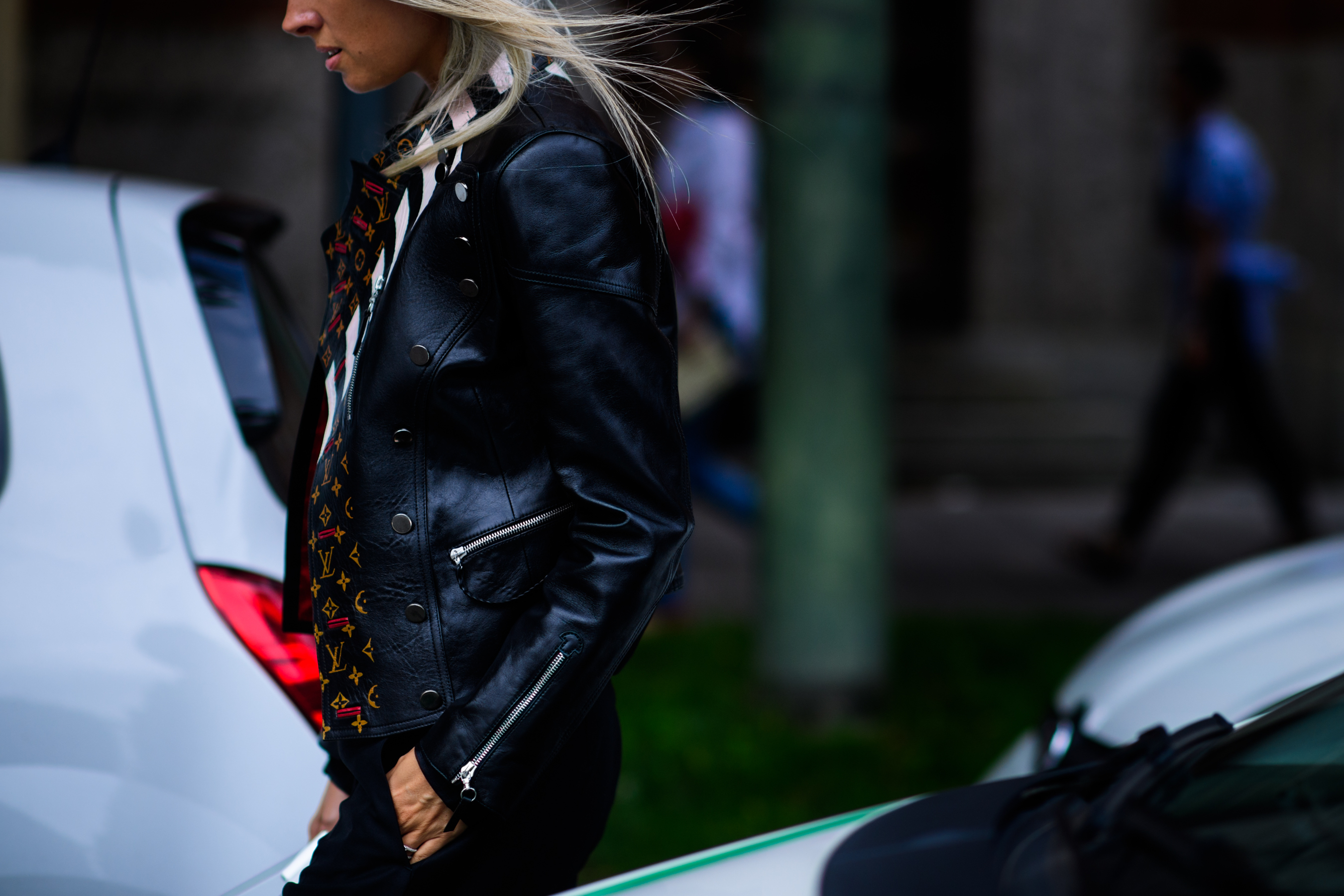 British VOGUE editor wearing Louis Vuitton