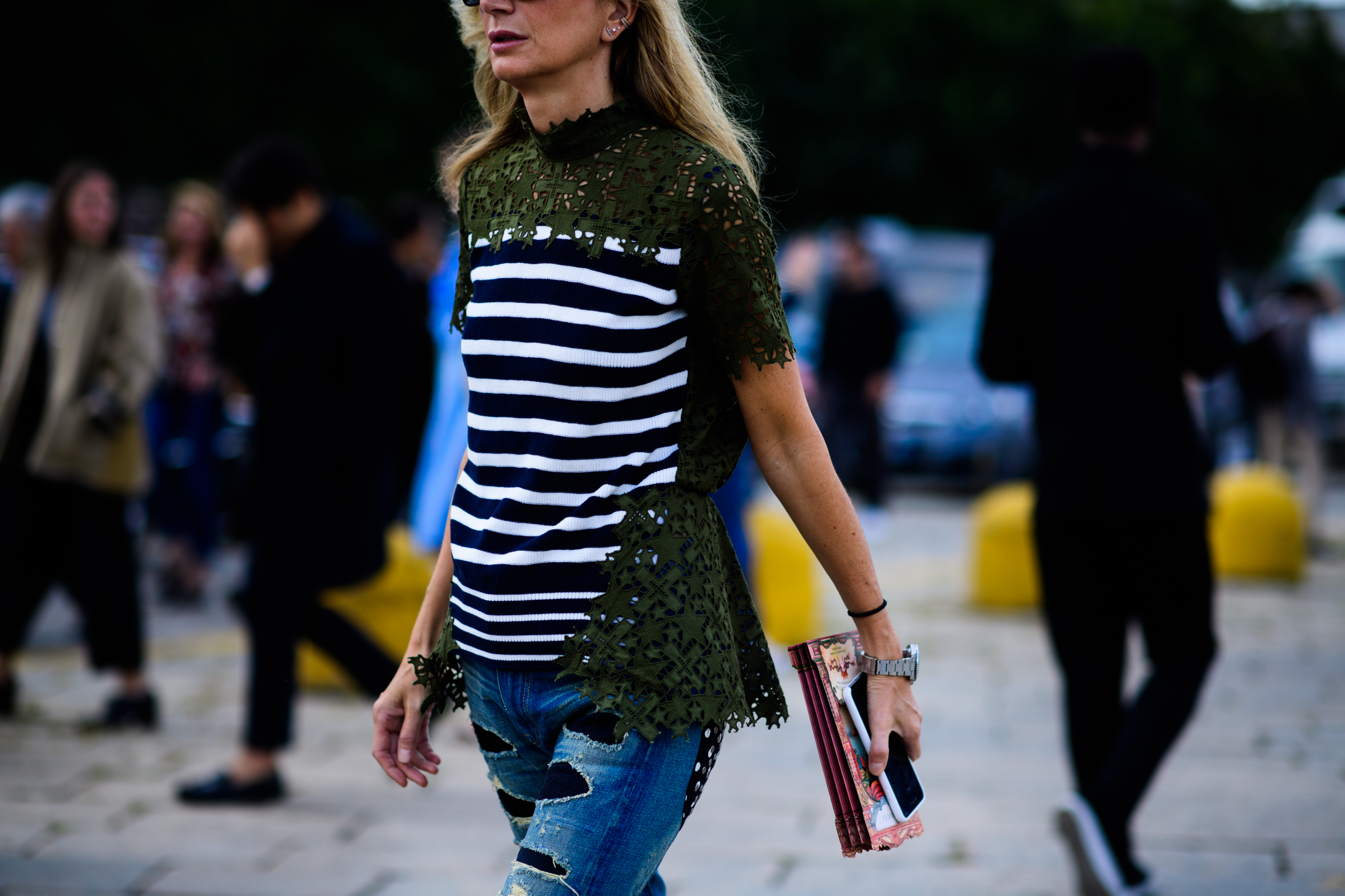 Net-a-porter buyer wearing Sacai
