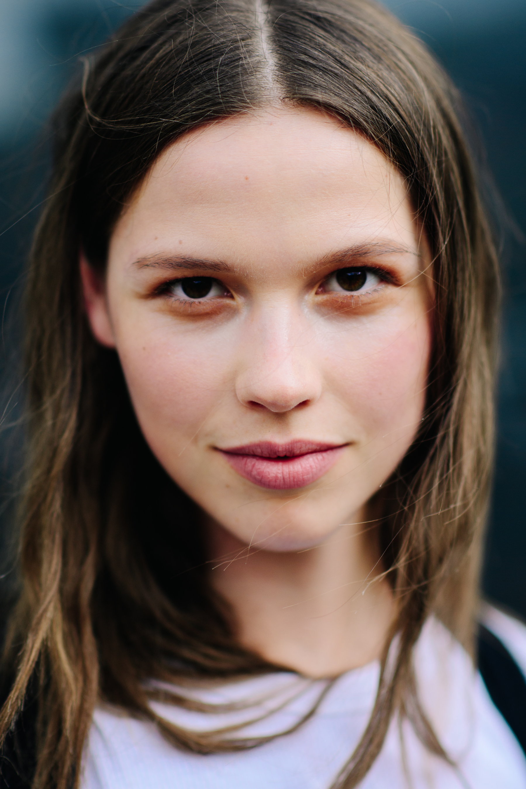 Portrait of a model with brunette hair