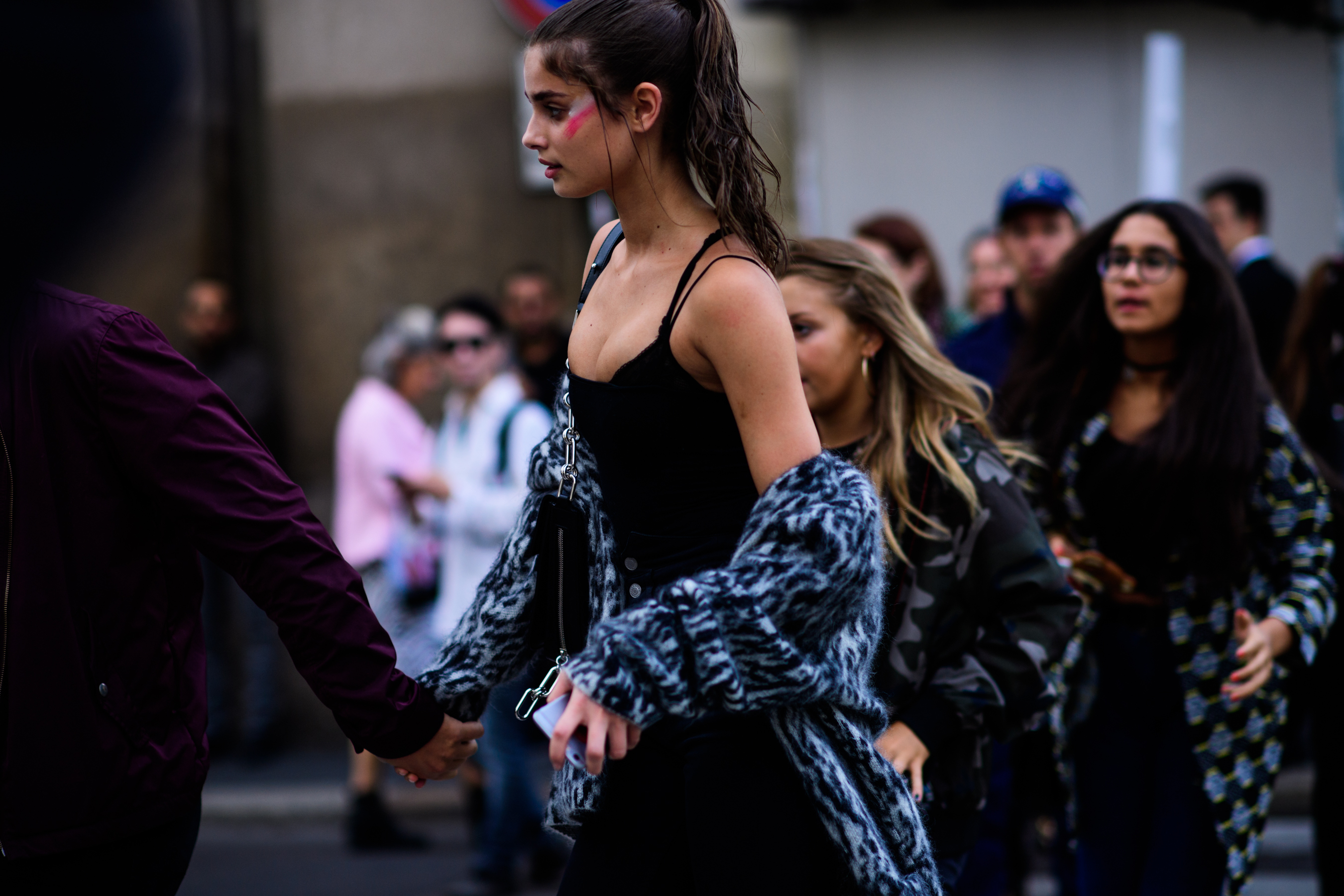 Top model after Fendi show