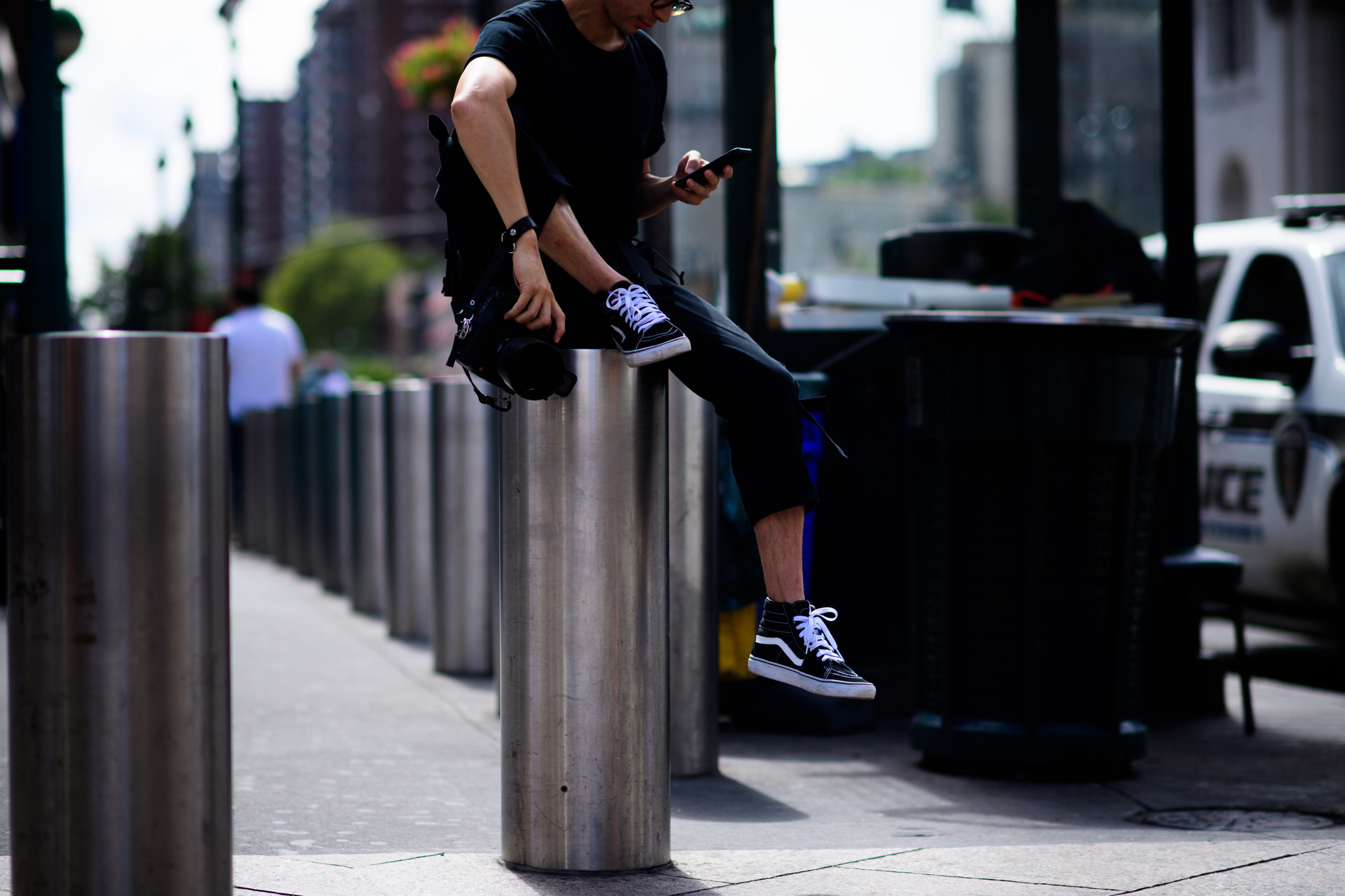 American photographer wearing Vans