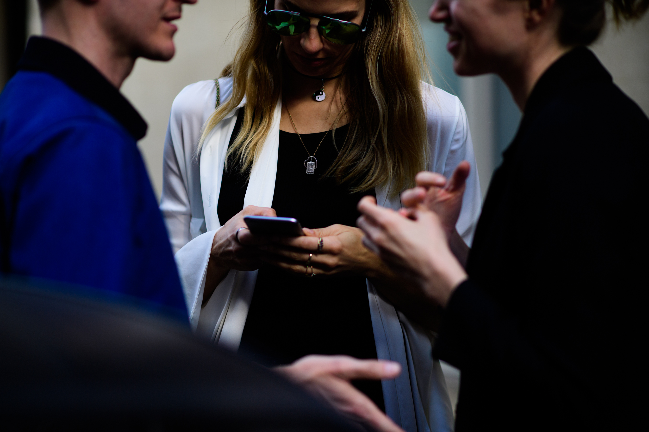 German buyer wearing aviator glasses