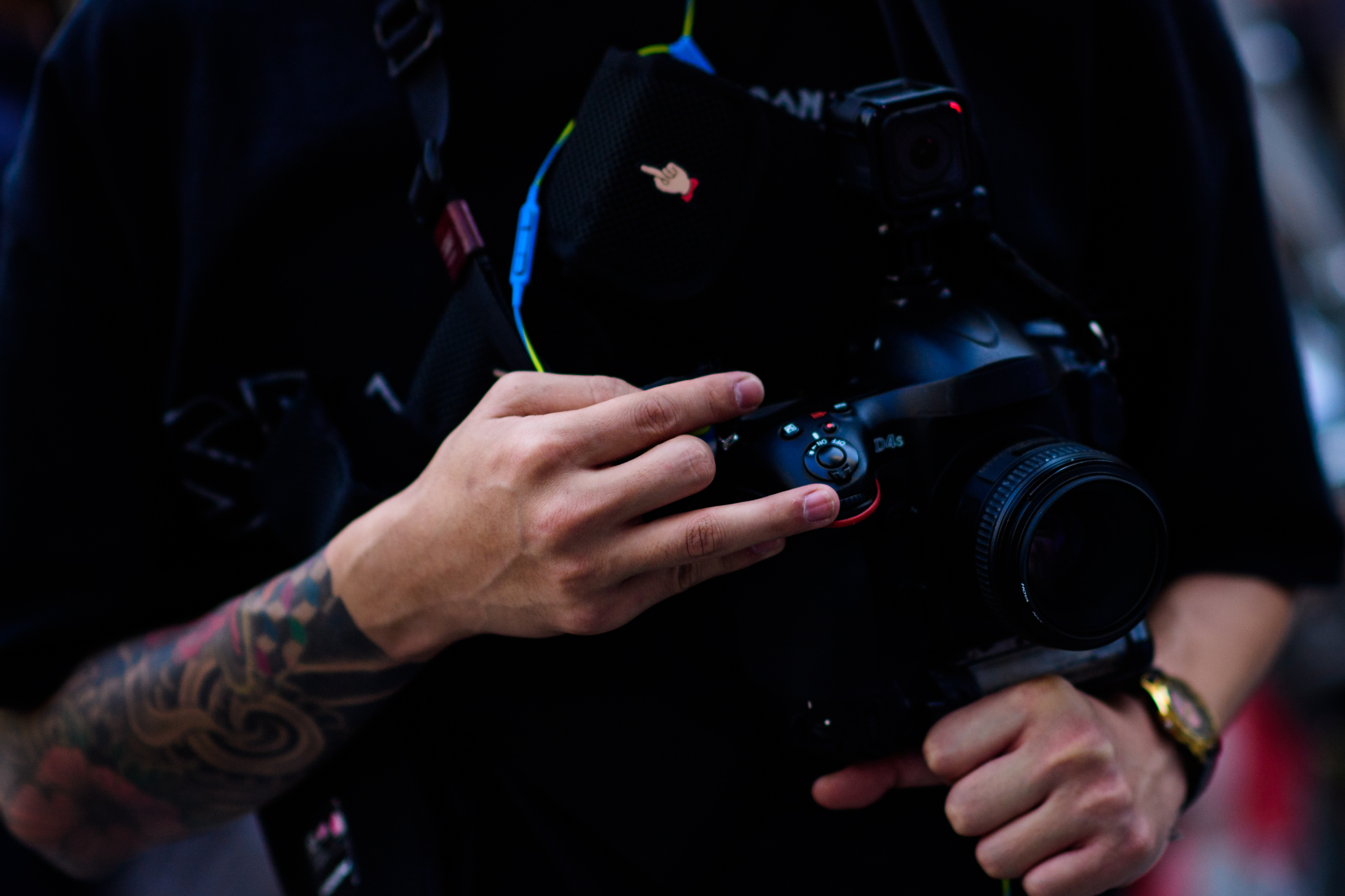 Korean photographer with Undercover belt