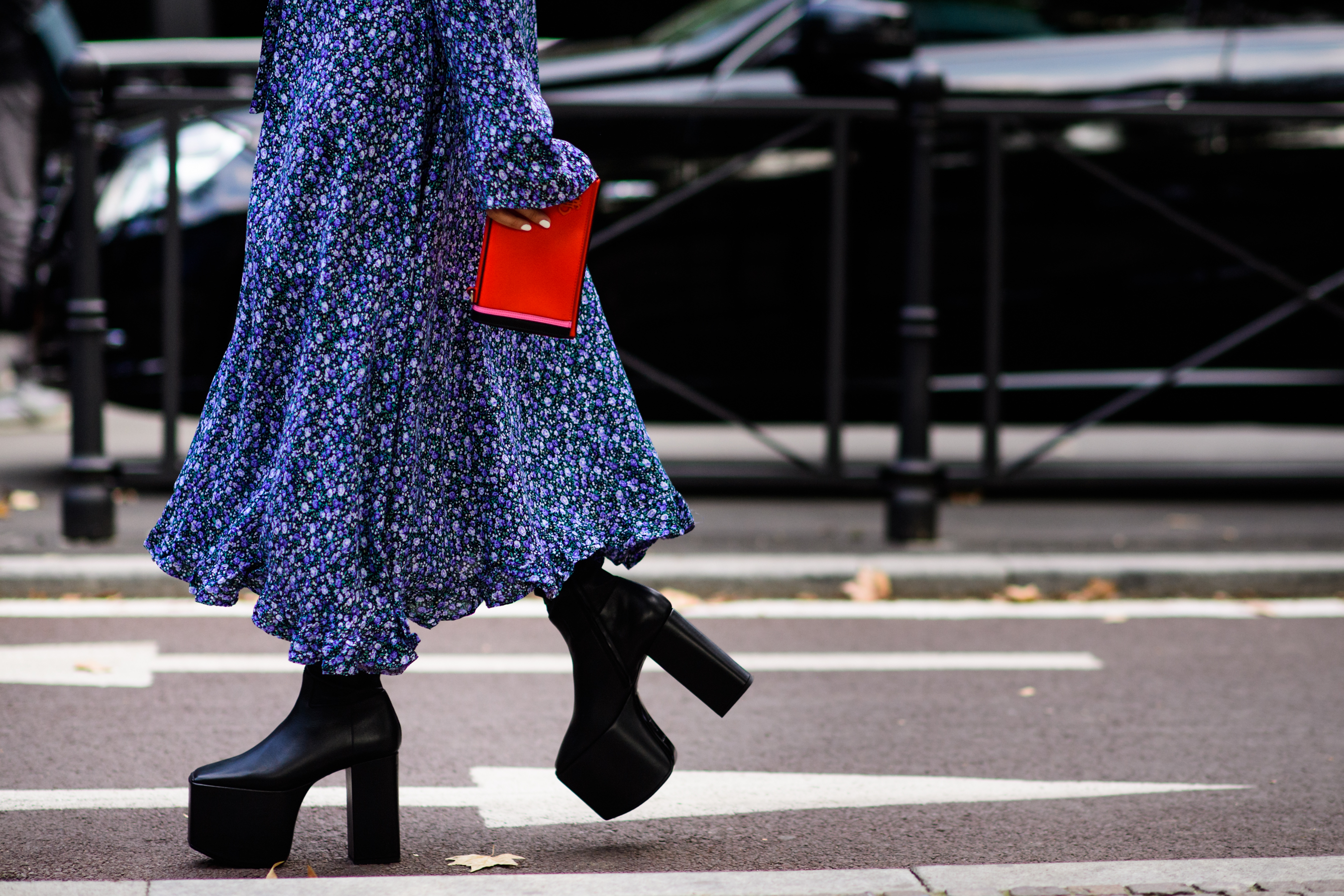 Singaporean presenter wearing Balenciaga heels