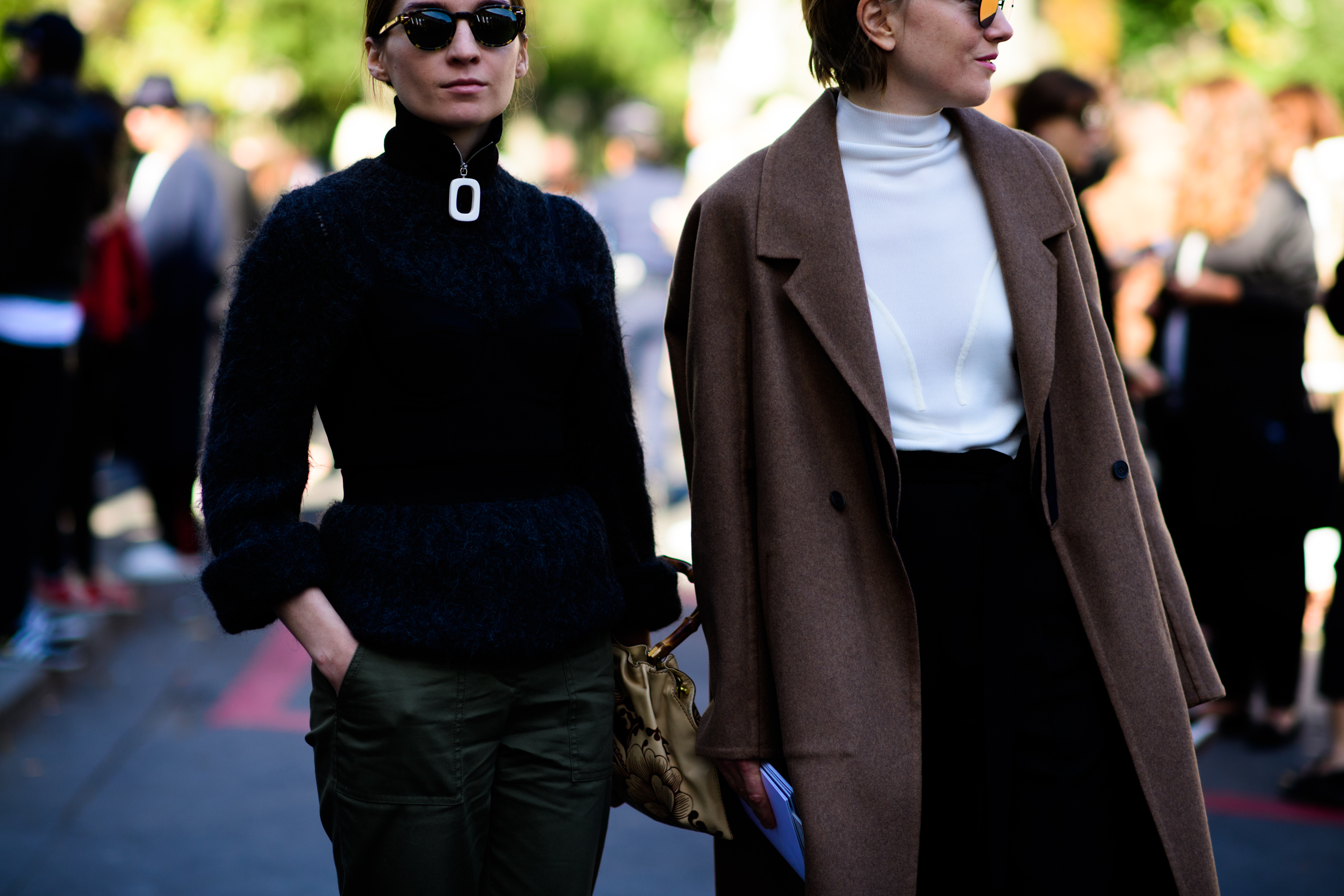Two women after Sacai show