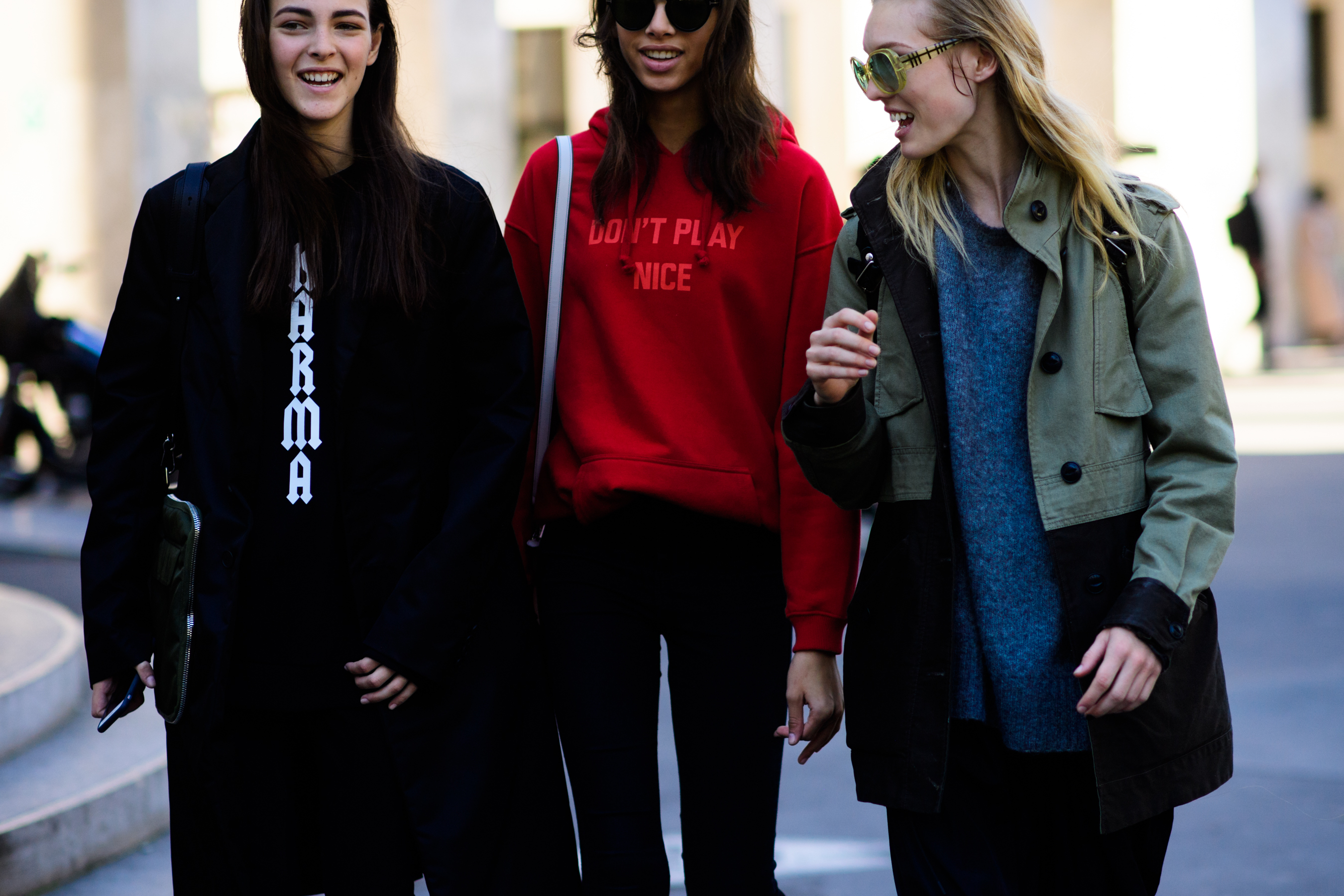 Three models leaving Sacai show