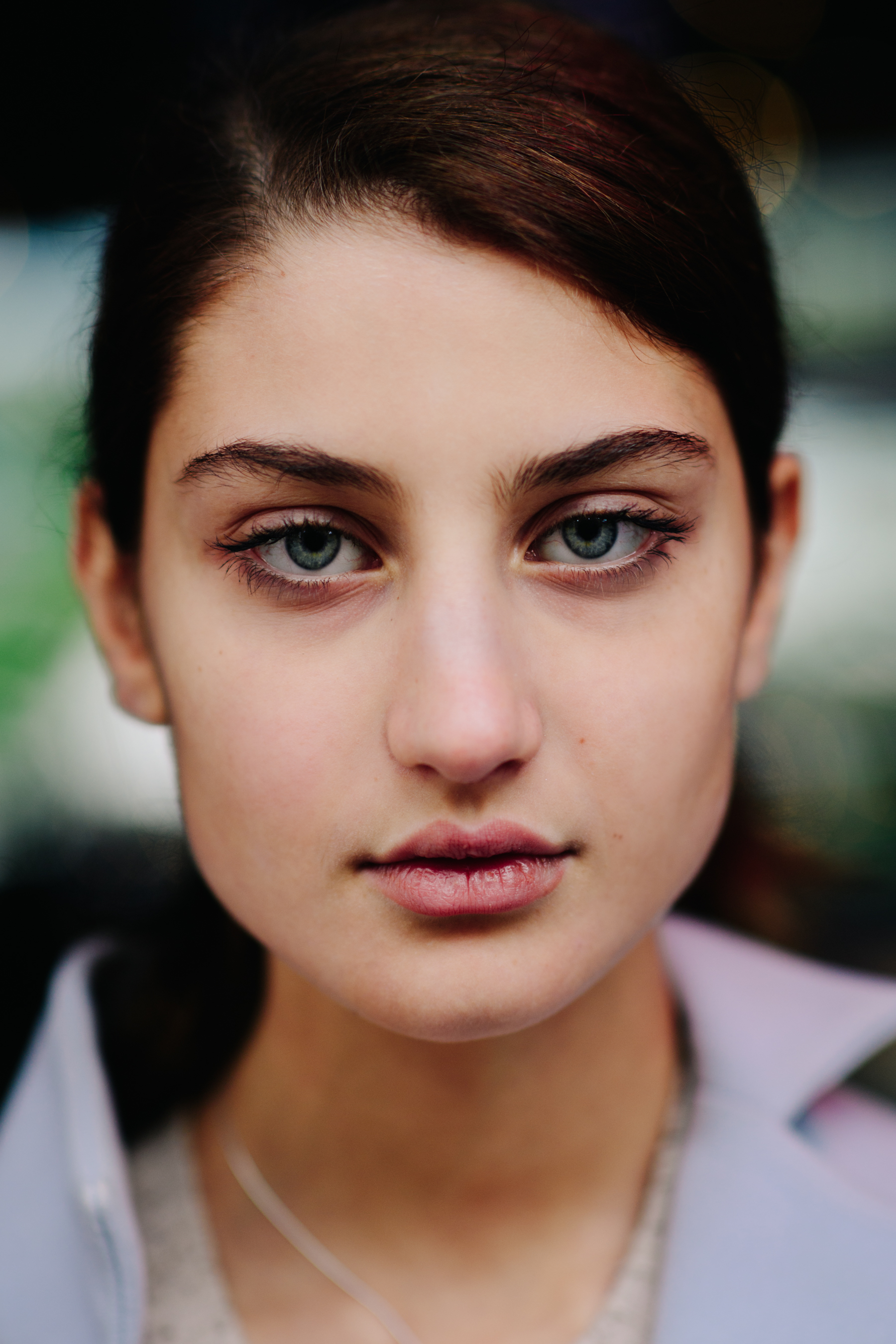Portrait of Georgian model before the show