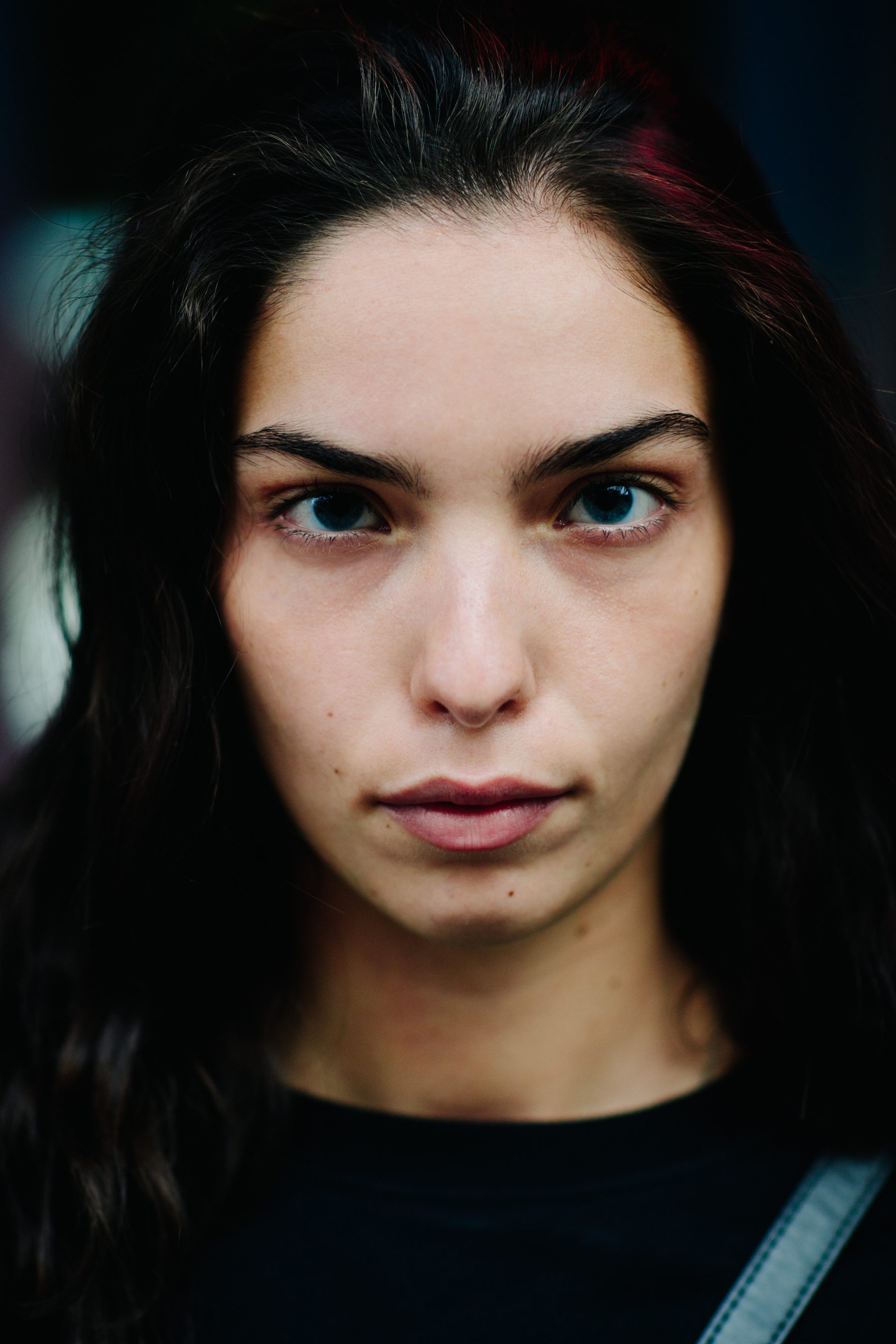 Portrait of Georgian model before the show