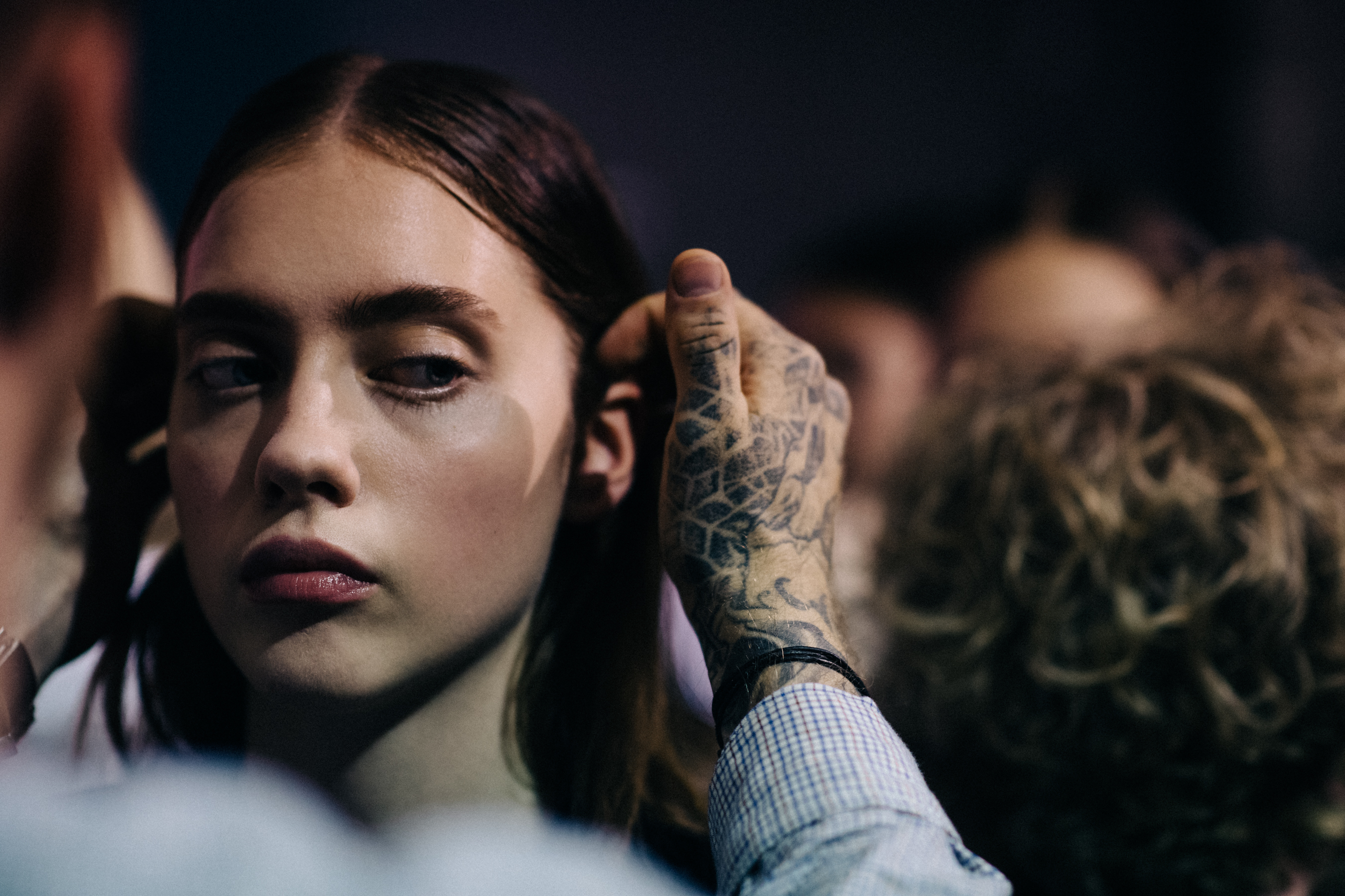 Russian model Odette Pavlova before the show