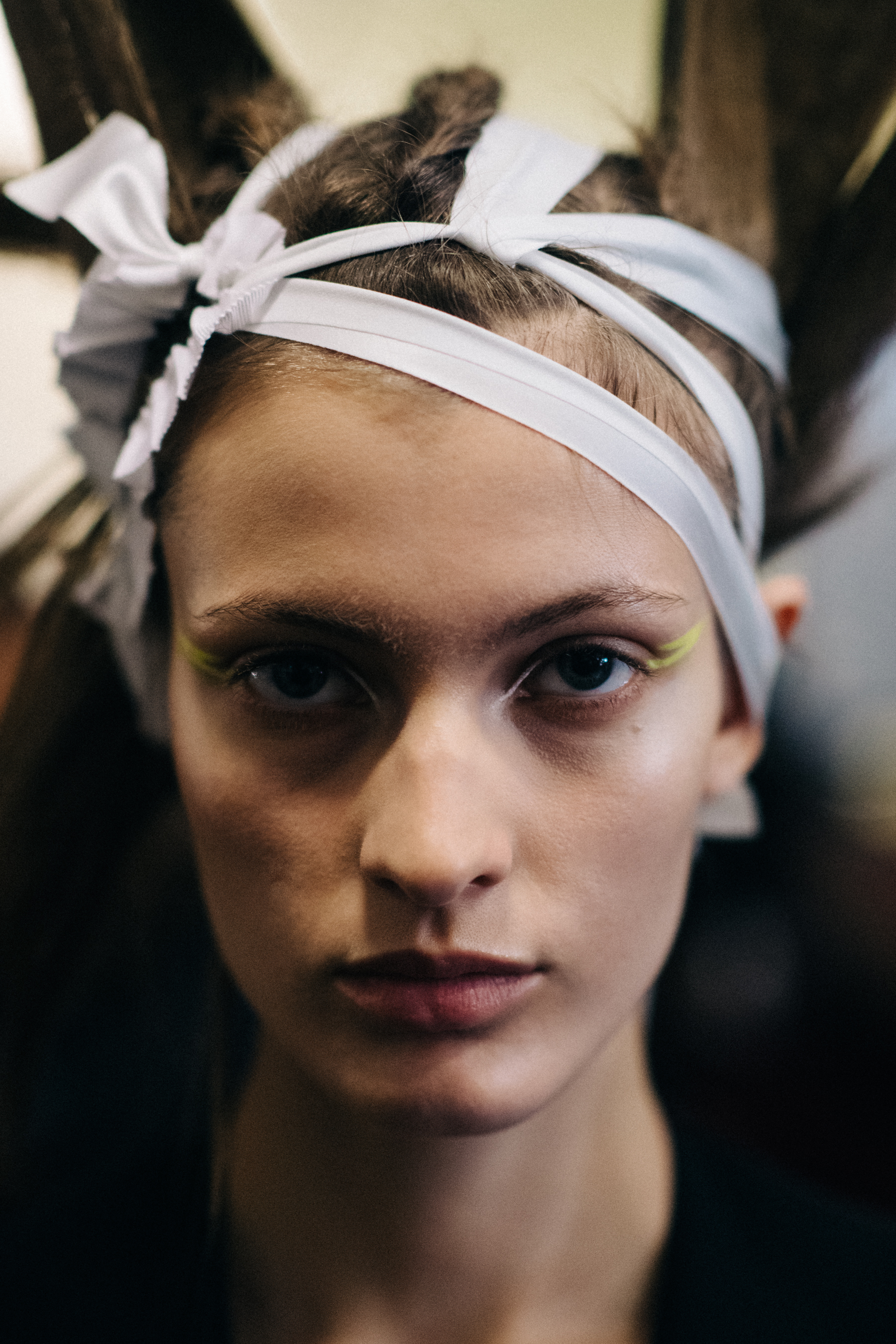 Portrait of a model with crazy hair do