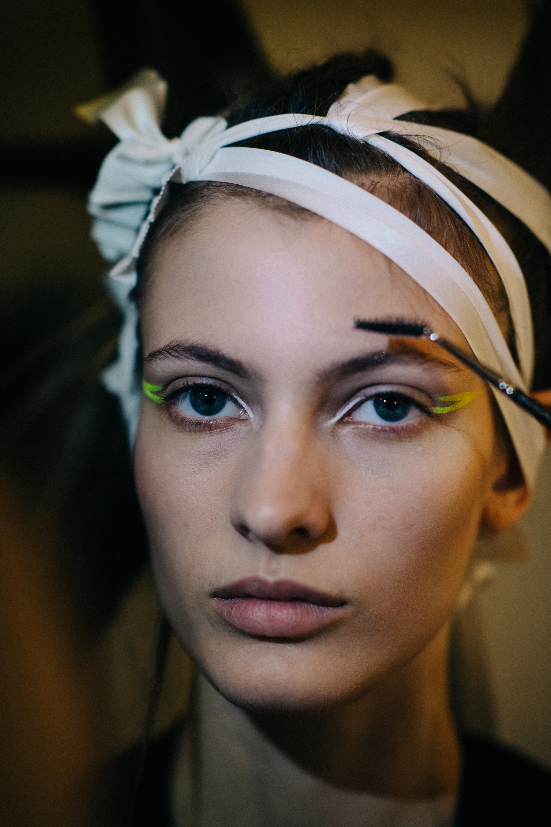 Portrait of a model with crazy hair do