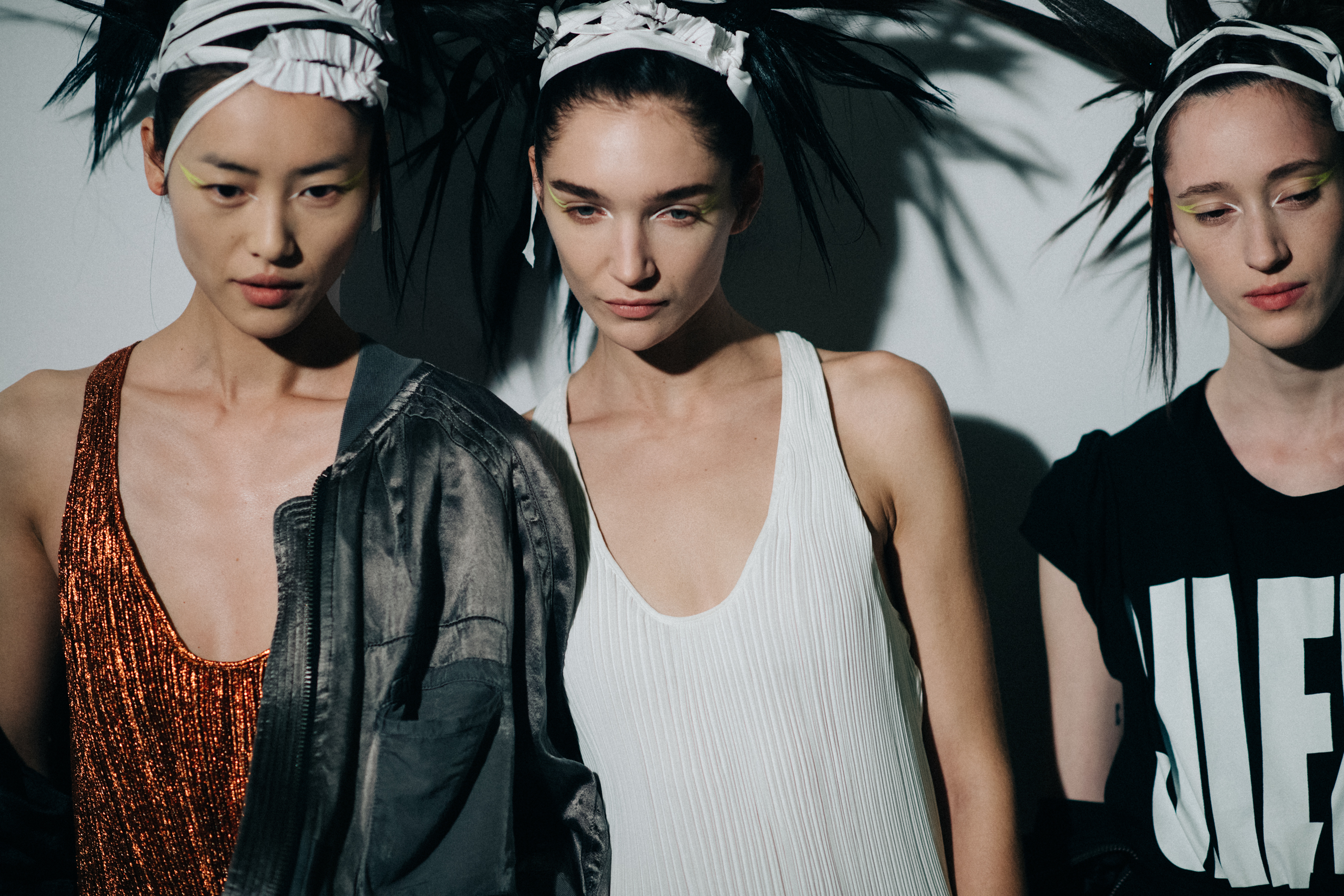 Three models doing first looks
