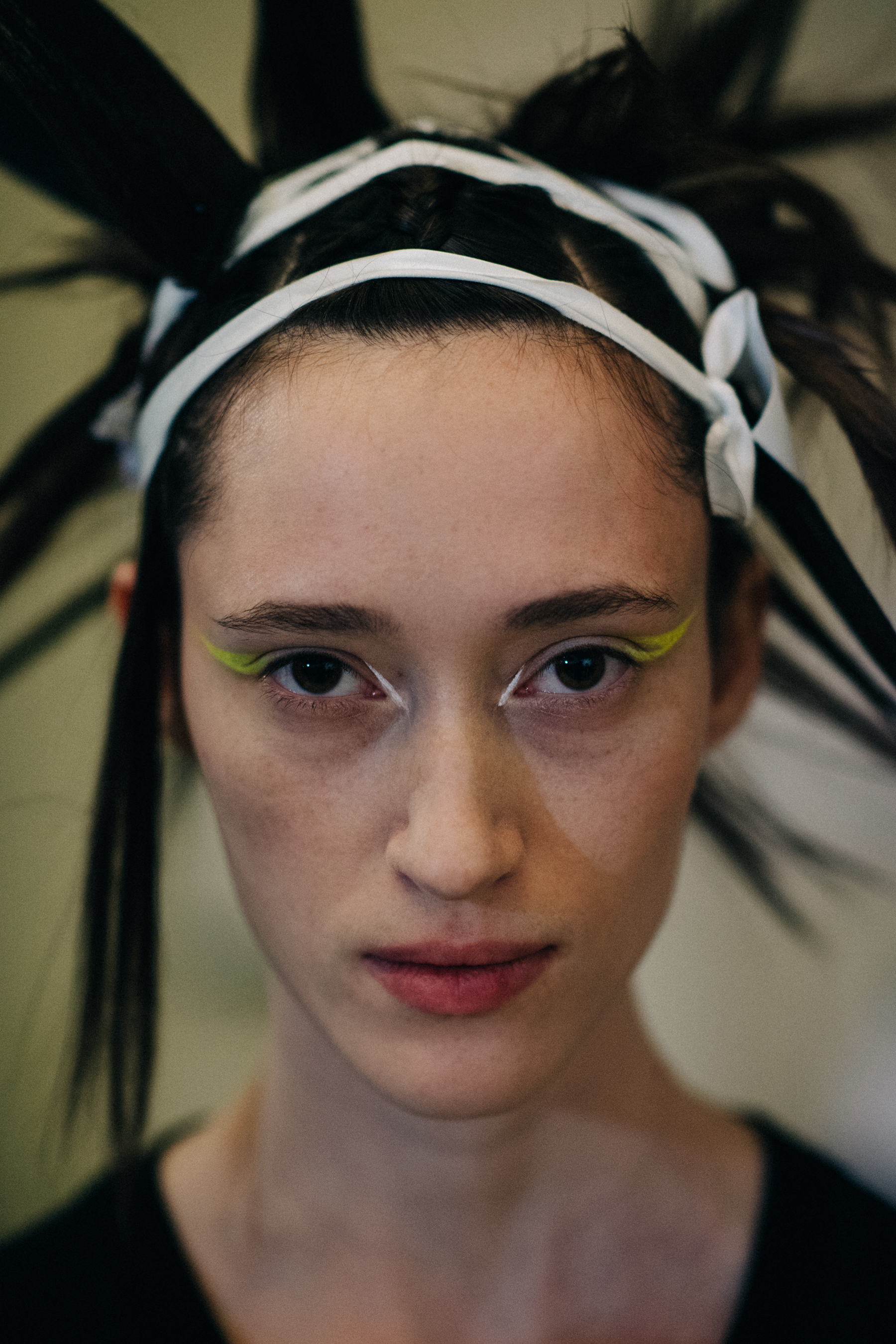 Portrait of a model with crazy hair