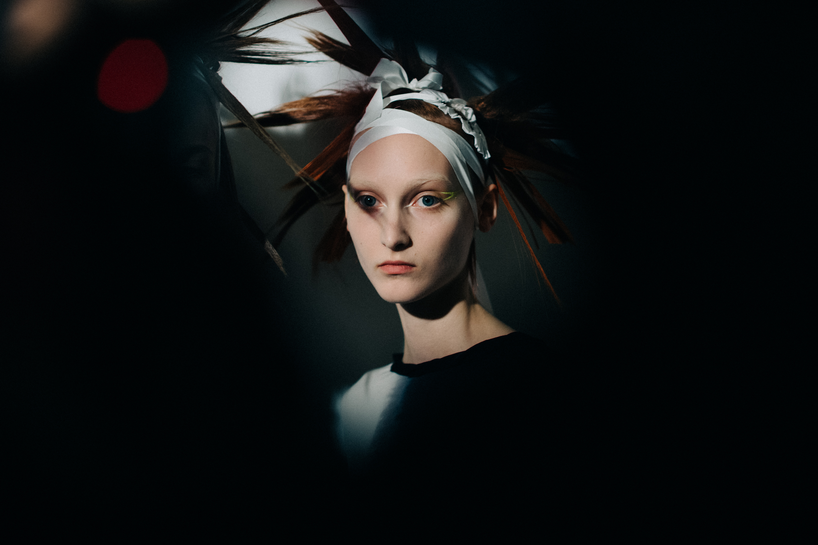 Russian model with crazy hair do