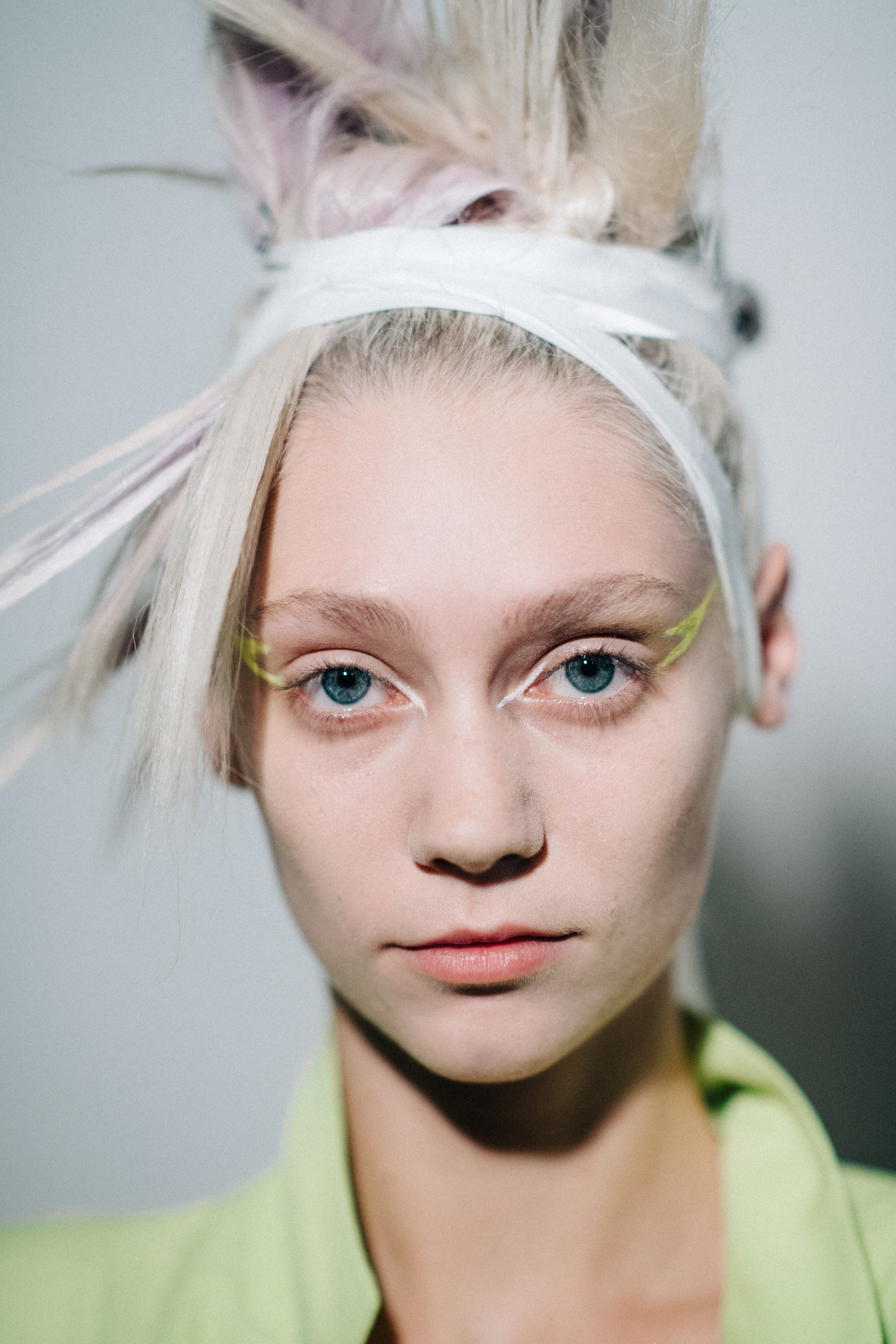 Portrait of a model with crazy hair style