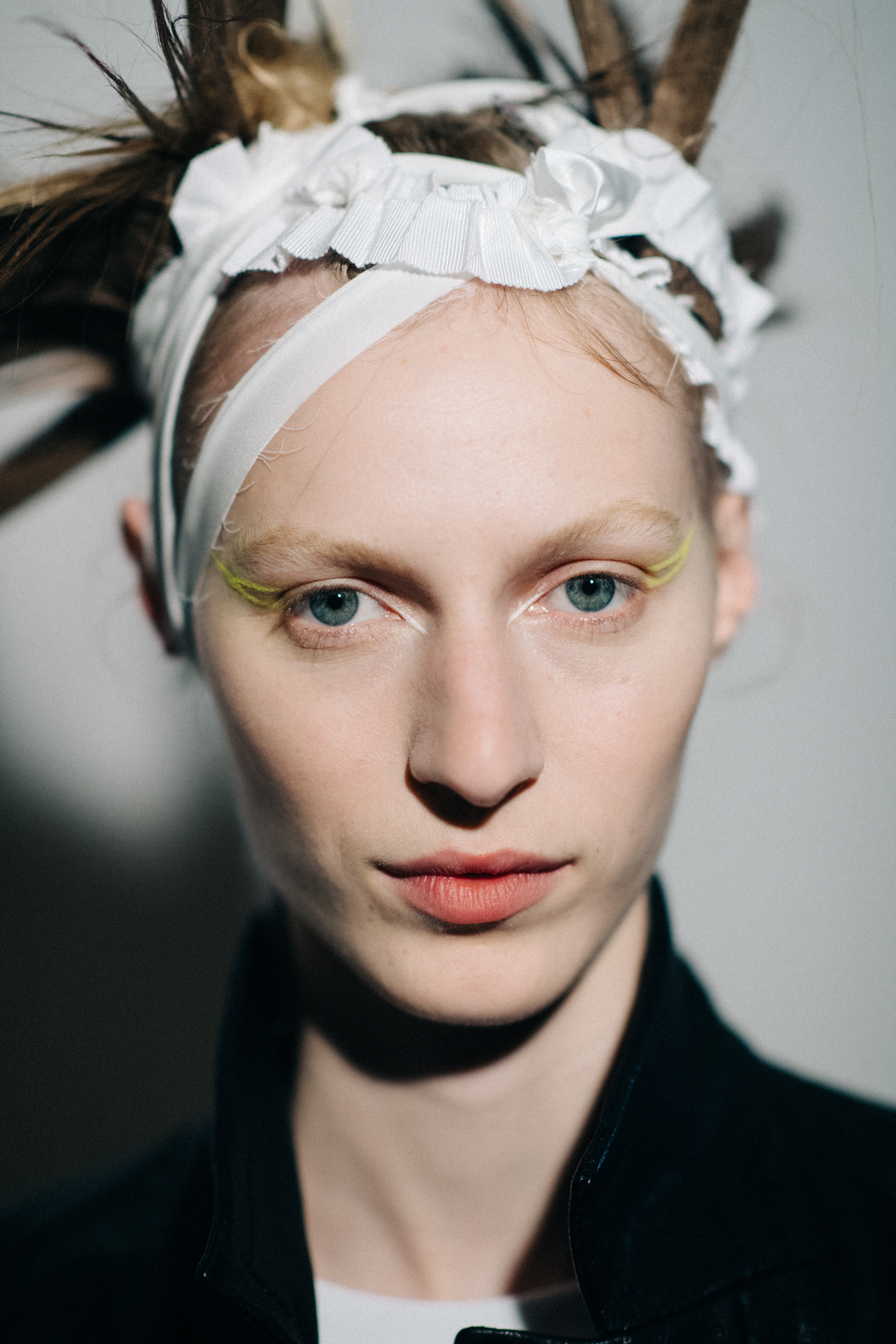 Portrait of a model with crazy hair style