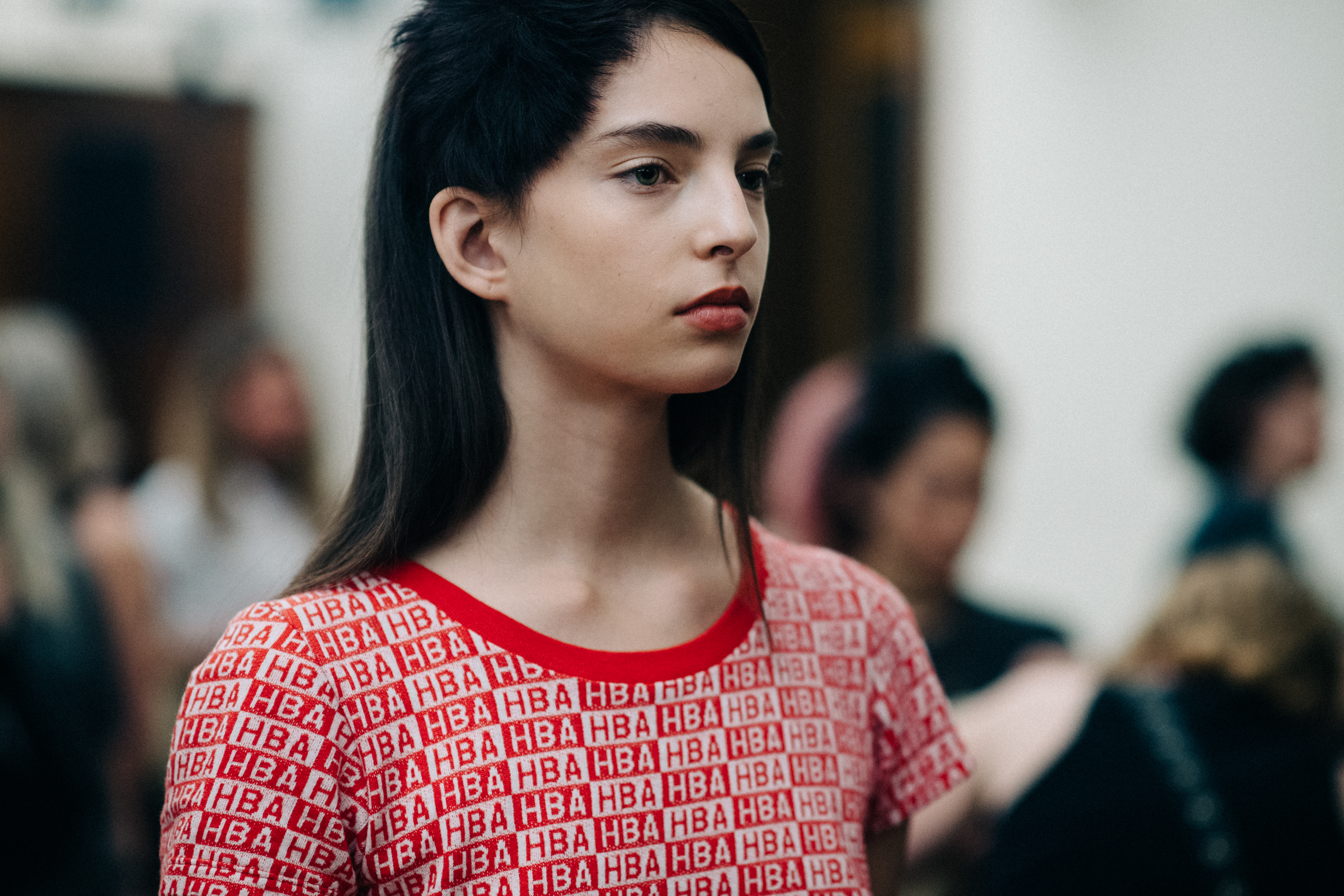 Model Sophie Katherine Jones before the show