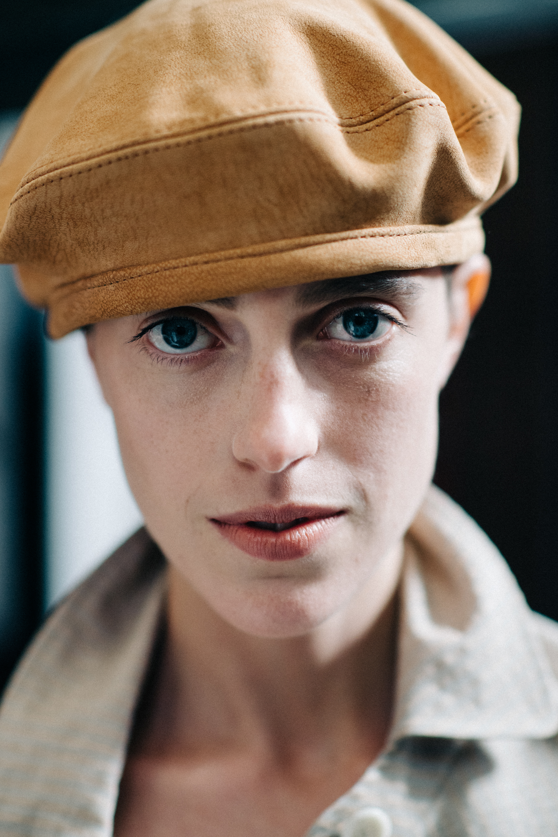Portrait of model with hat