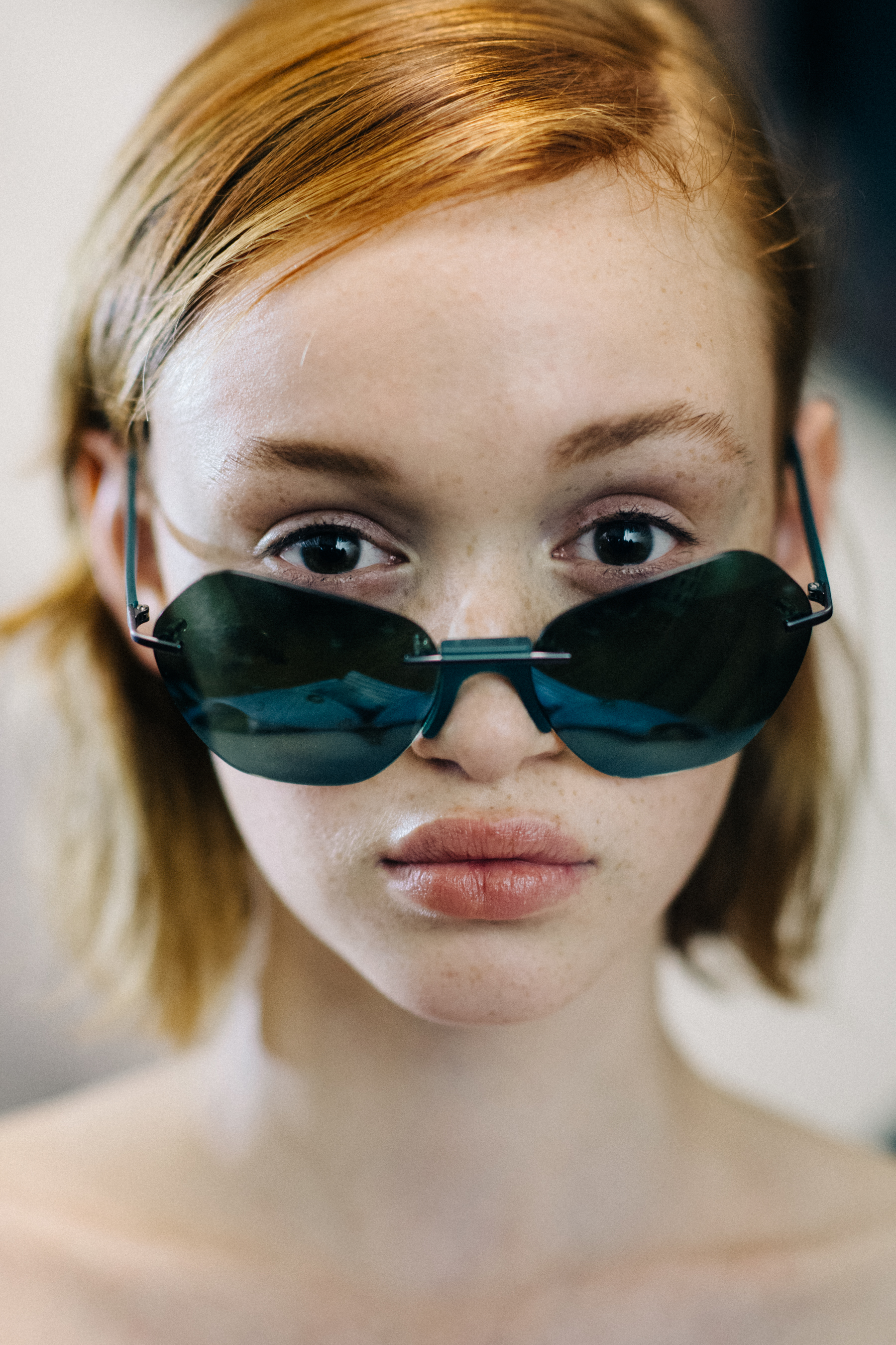 Portrait of model with sunglasses