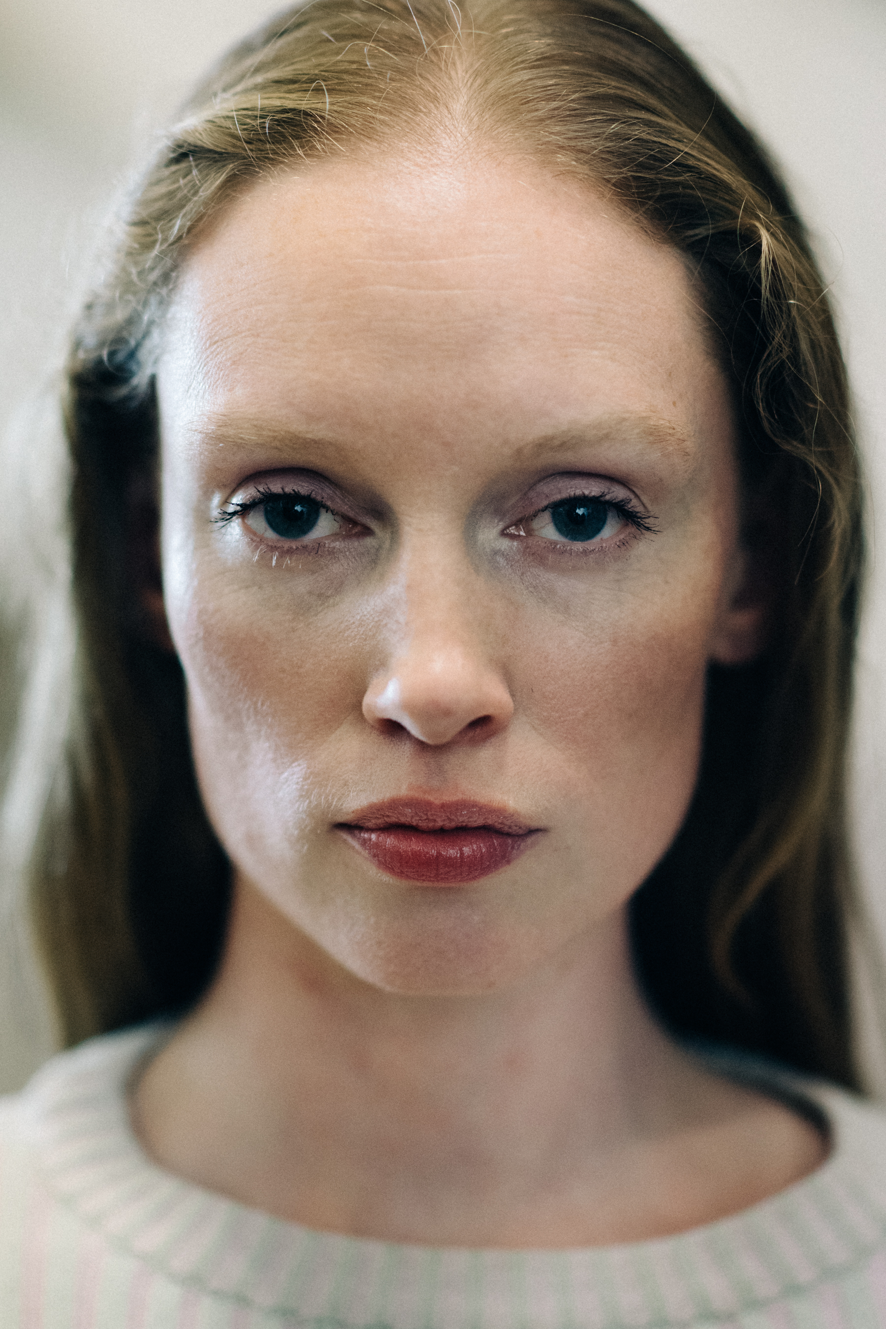 Portrait of model with big eyes