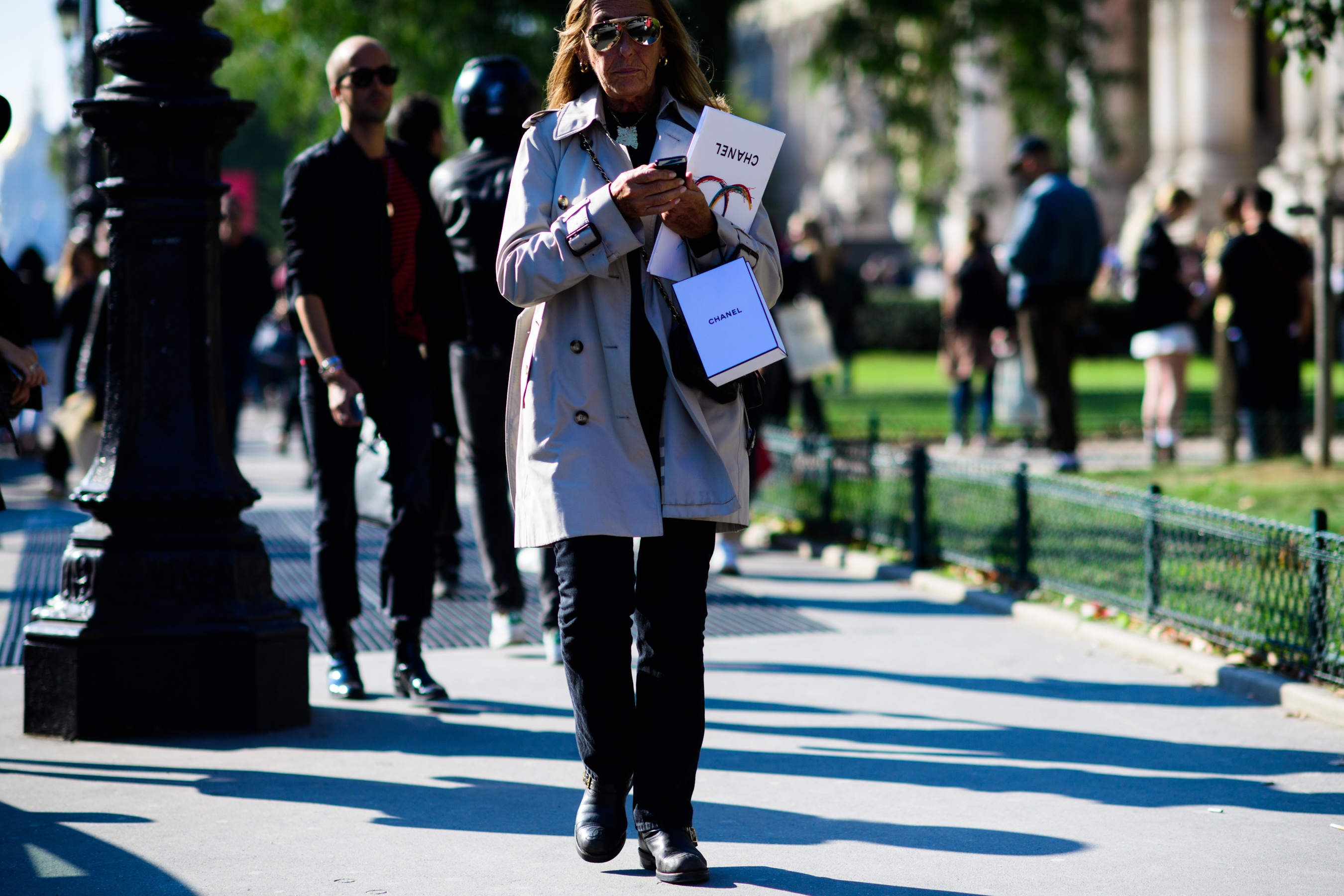 French stylist after Chanel show
