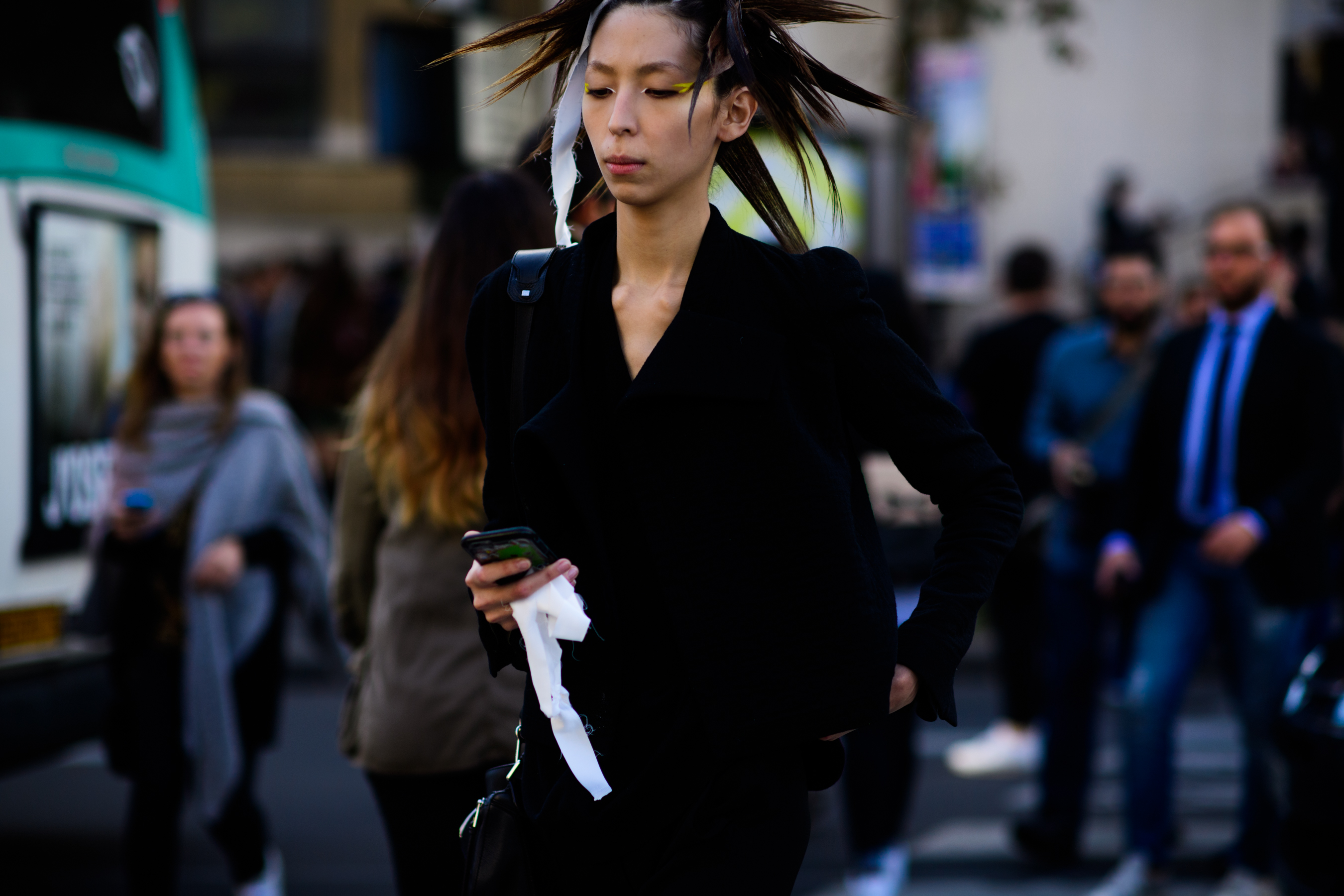 Mexican model with spiked hair