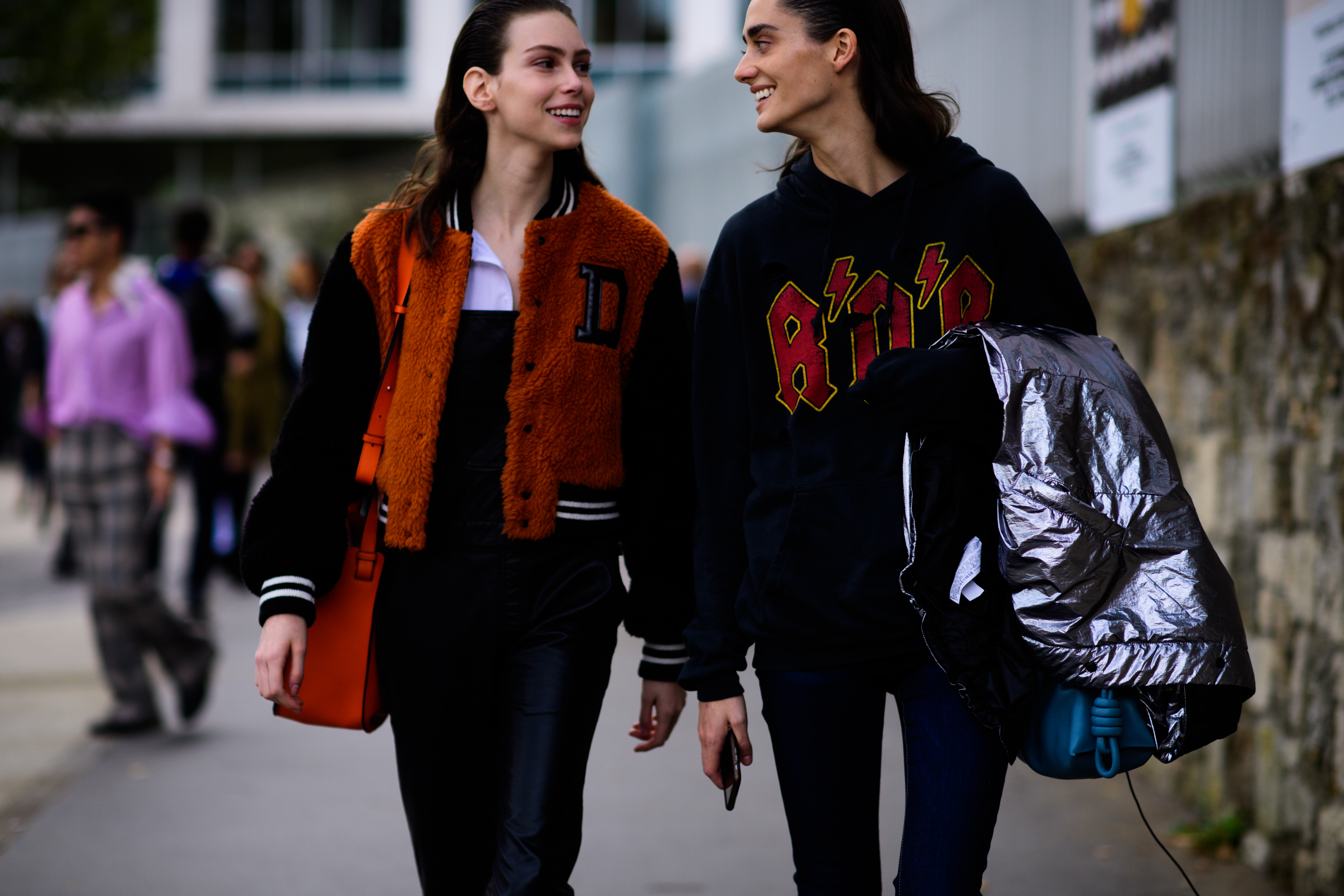 Two models talking after Christian Dior