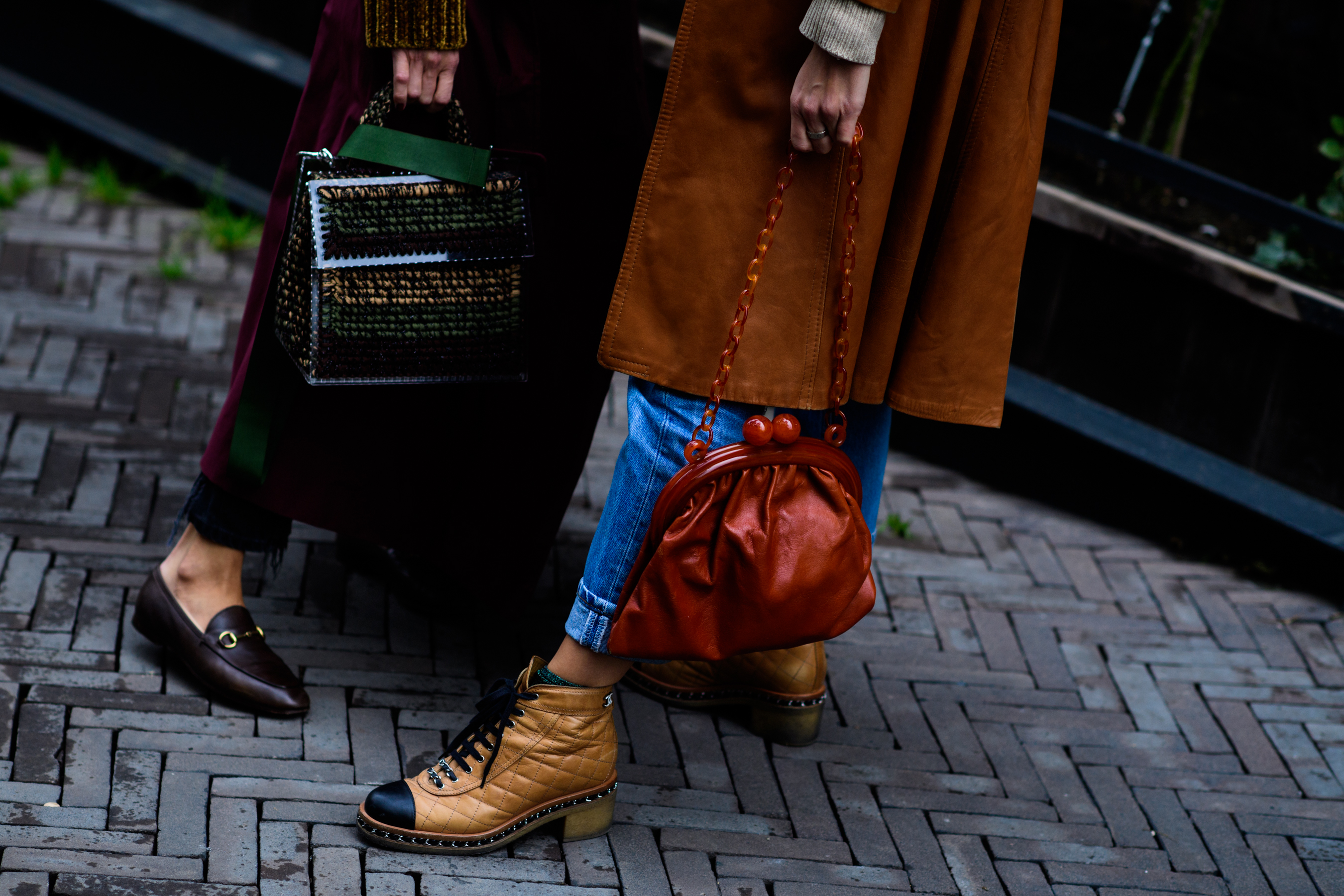 Two women before the show