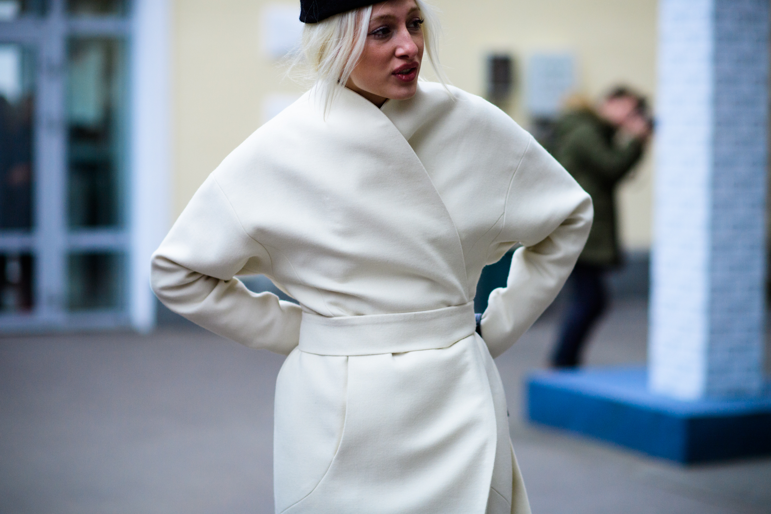 Ukrainian DJ wearing white coat