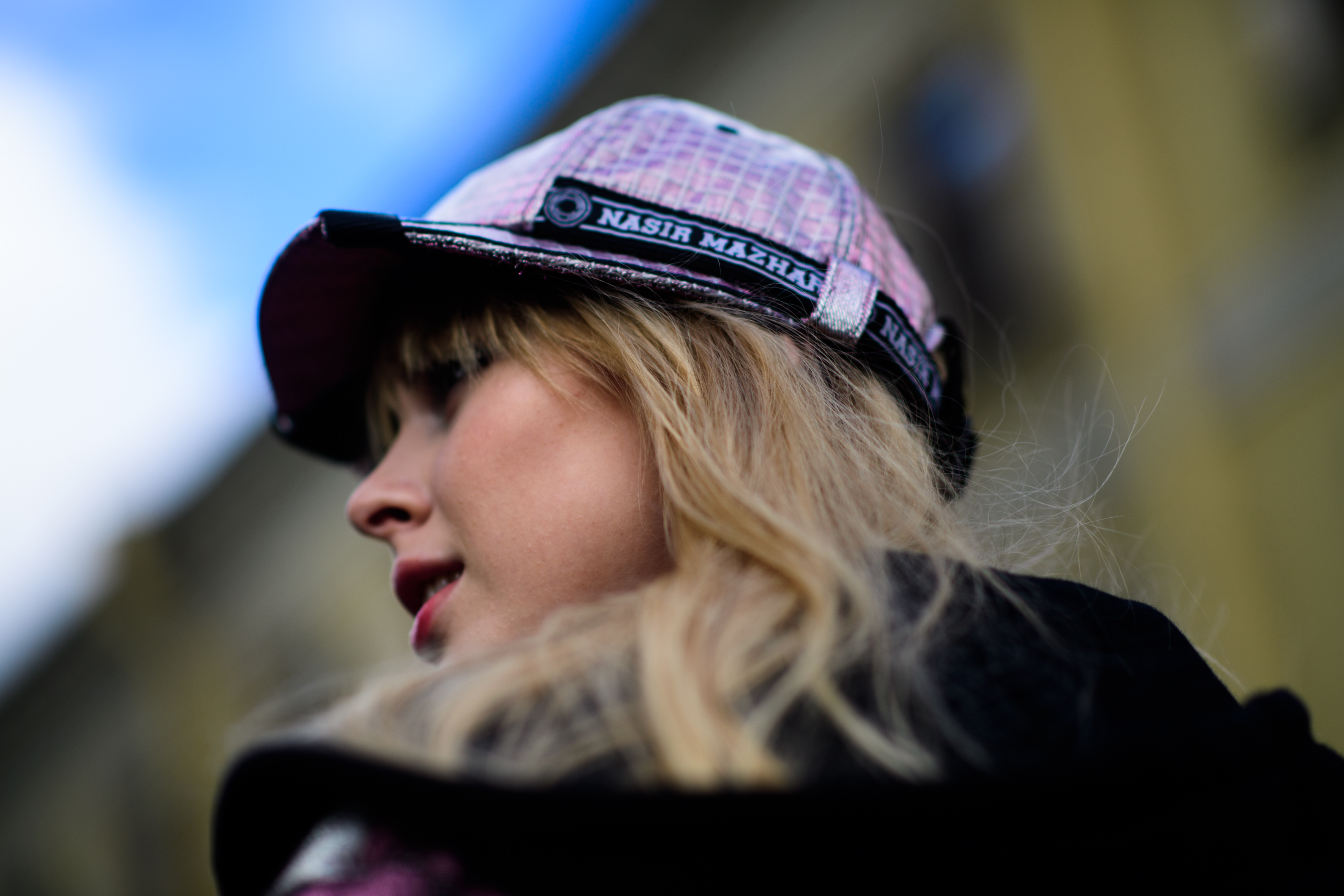 Russian girl wearing Nasir Mazhar