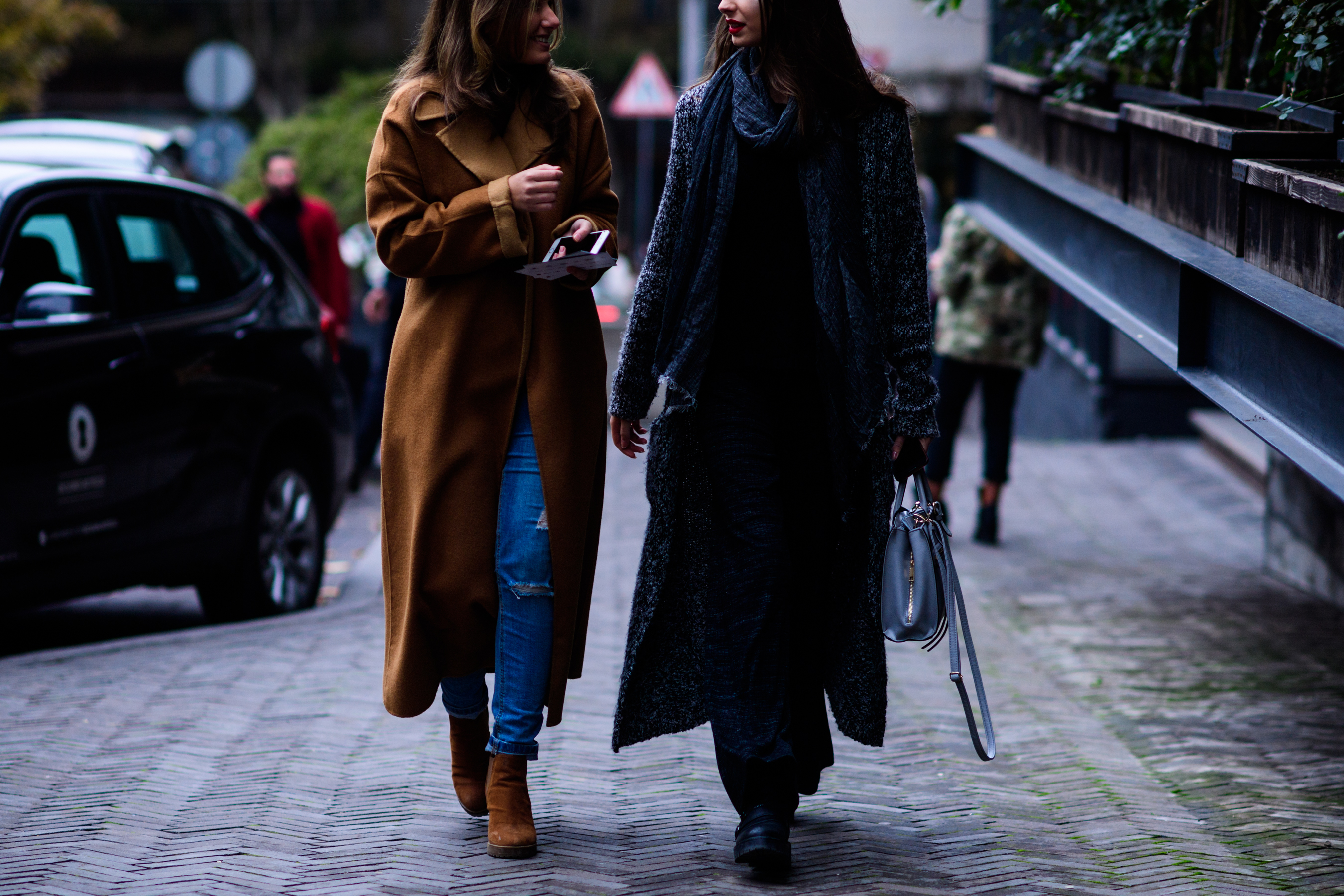 Two models before the show