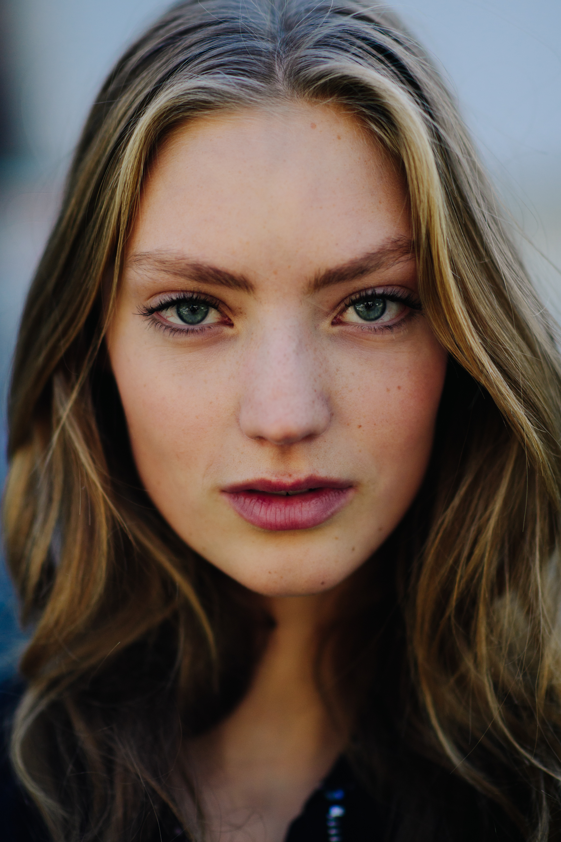 Portrait of Dutch model with blonde hair
