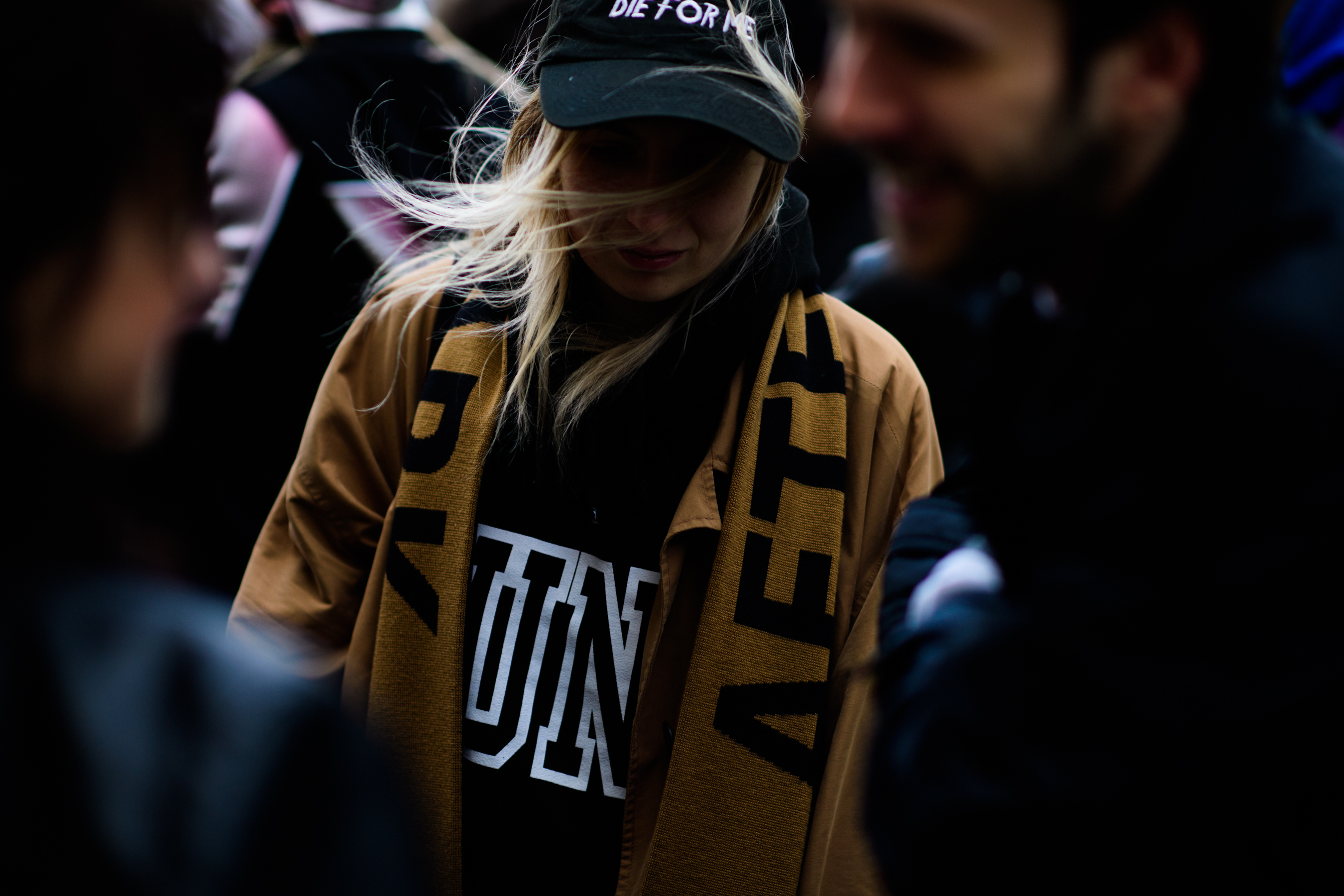 Girl wearing Die For Me cap
