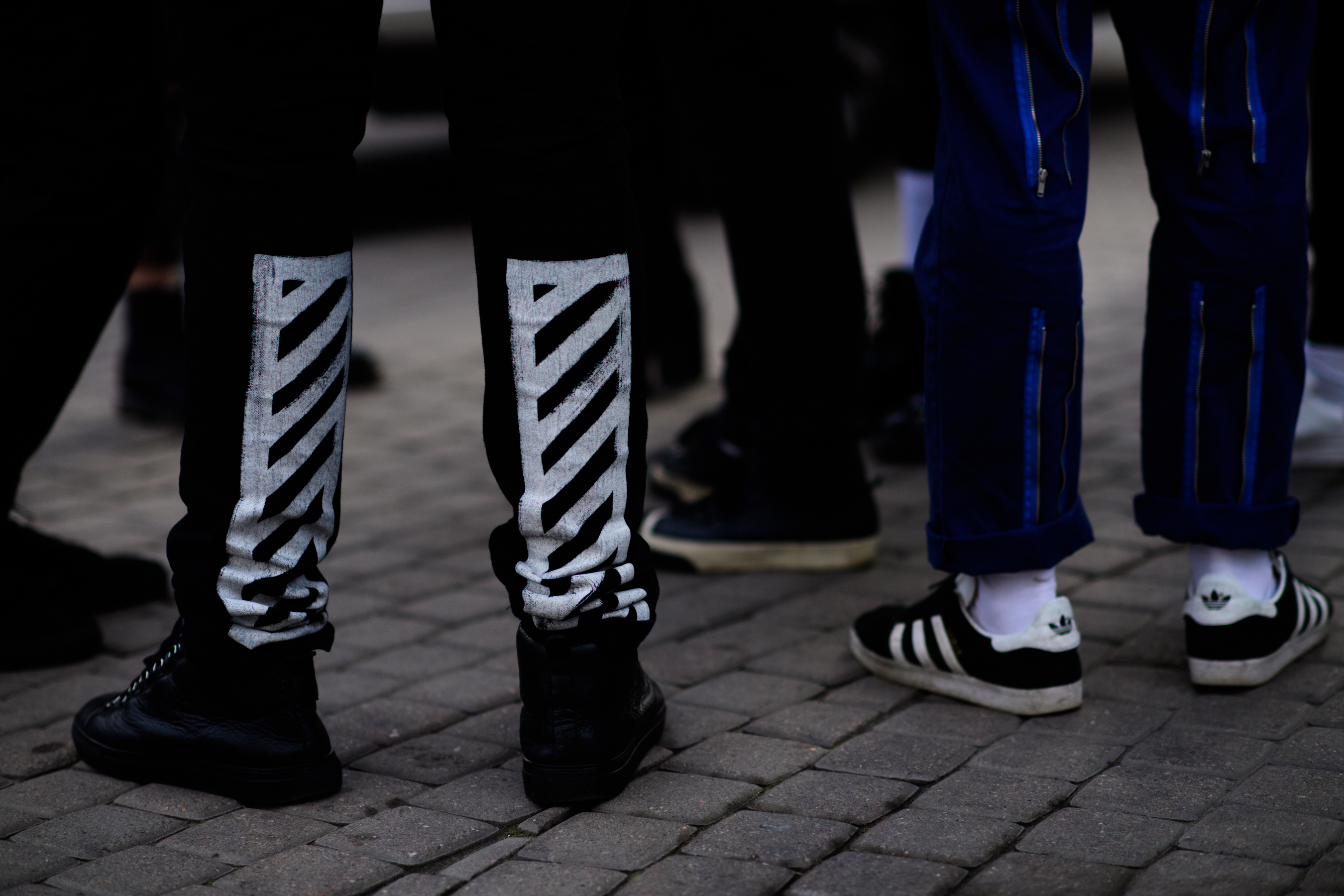 Group of men wearing Off-White