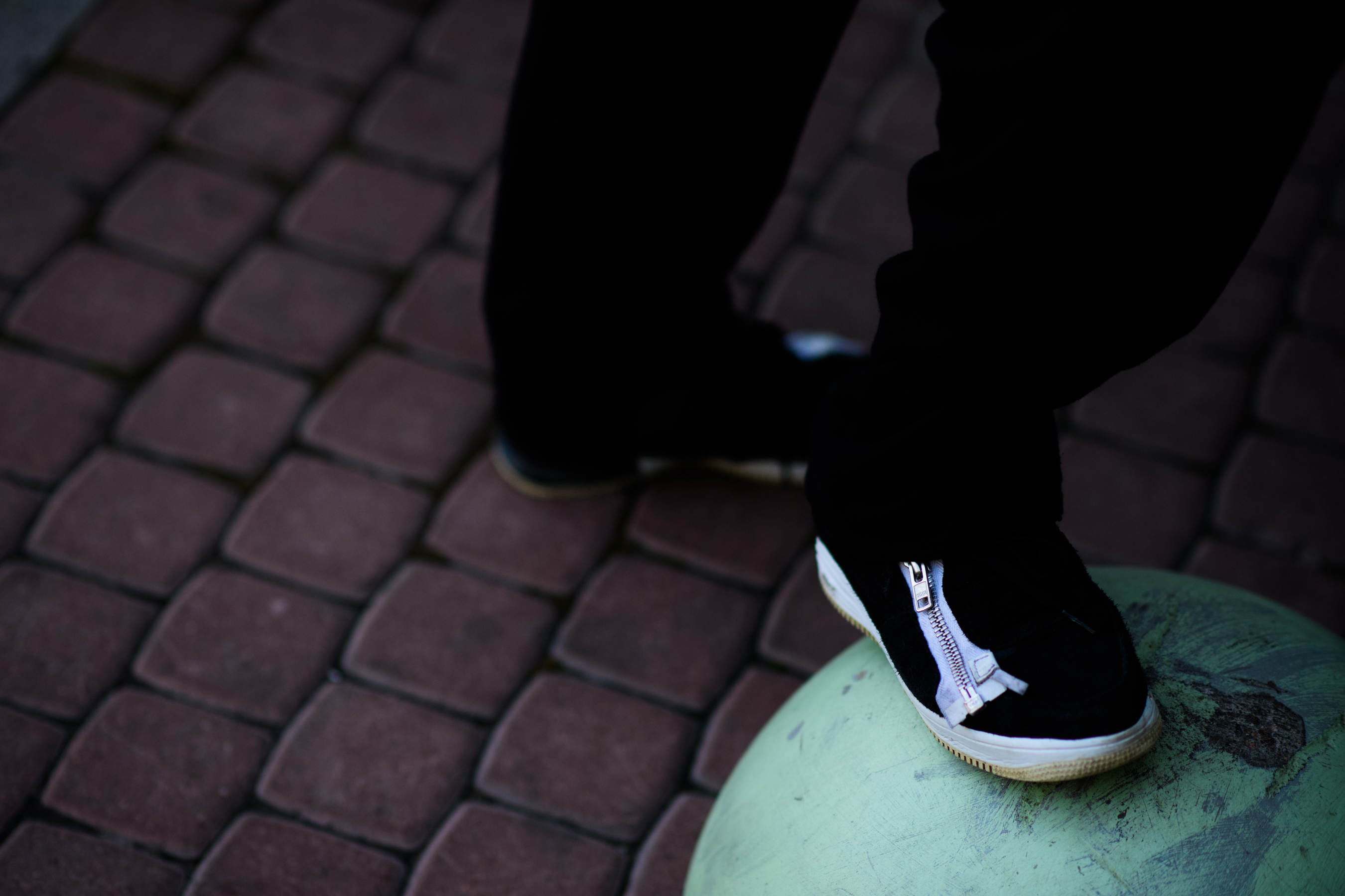 Russian boy wearing Nike x Acronym