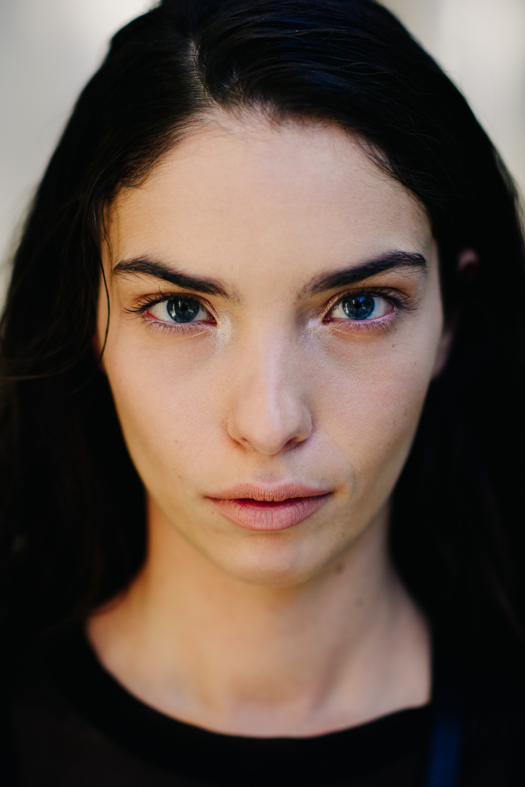 Portrait of a model after the show