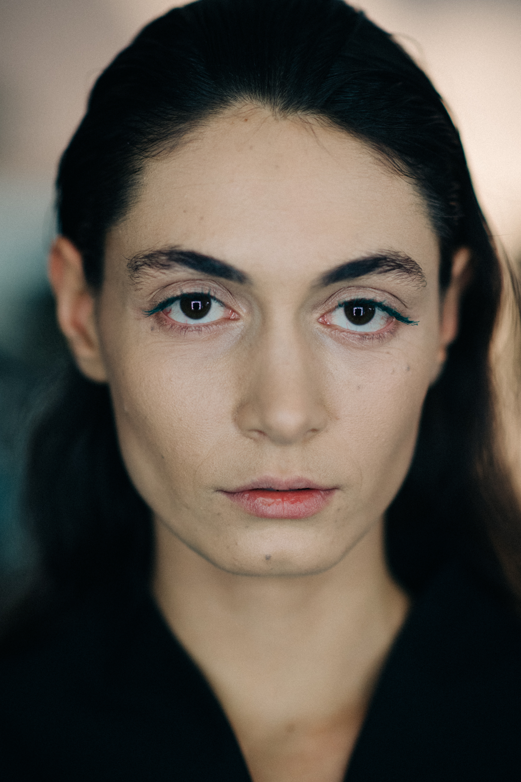 Portrait of model with big eyes