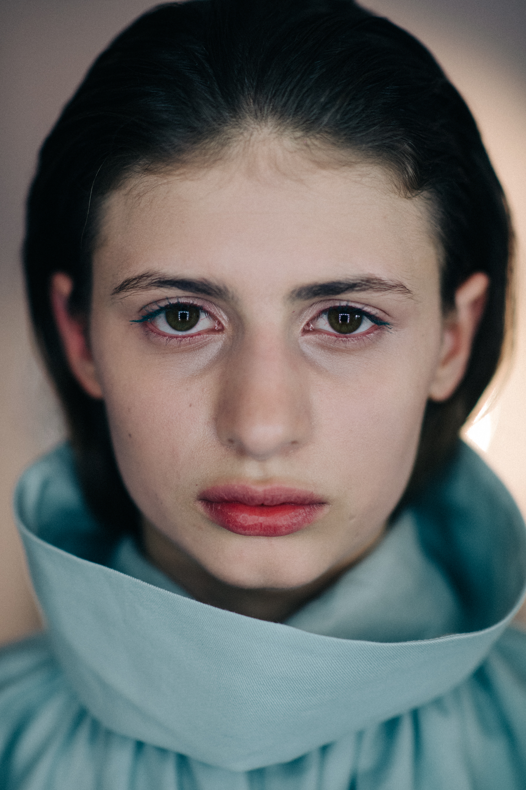 Portrait of model with big eyes