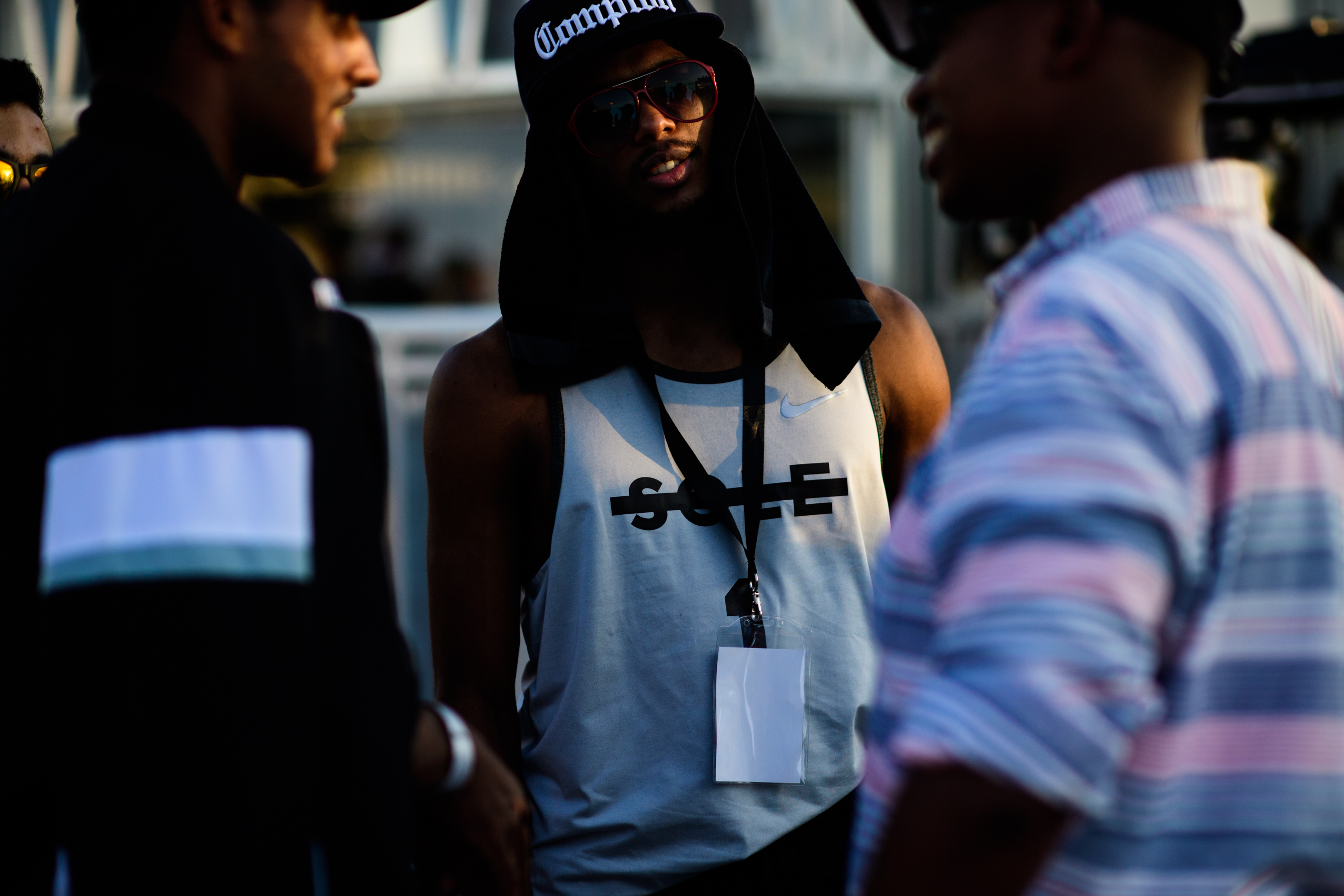 Man wearing sunglasses