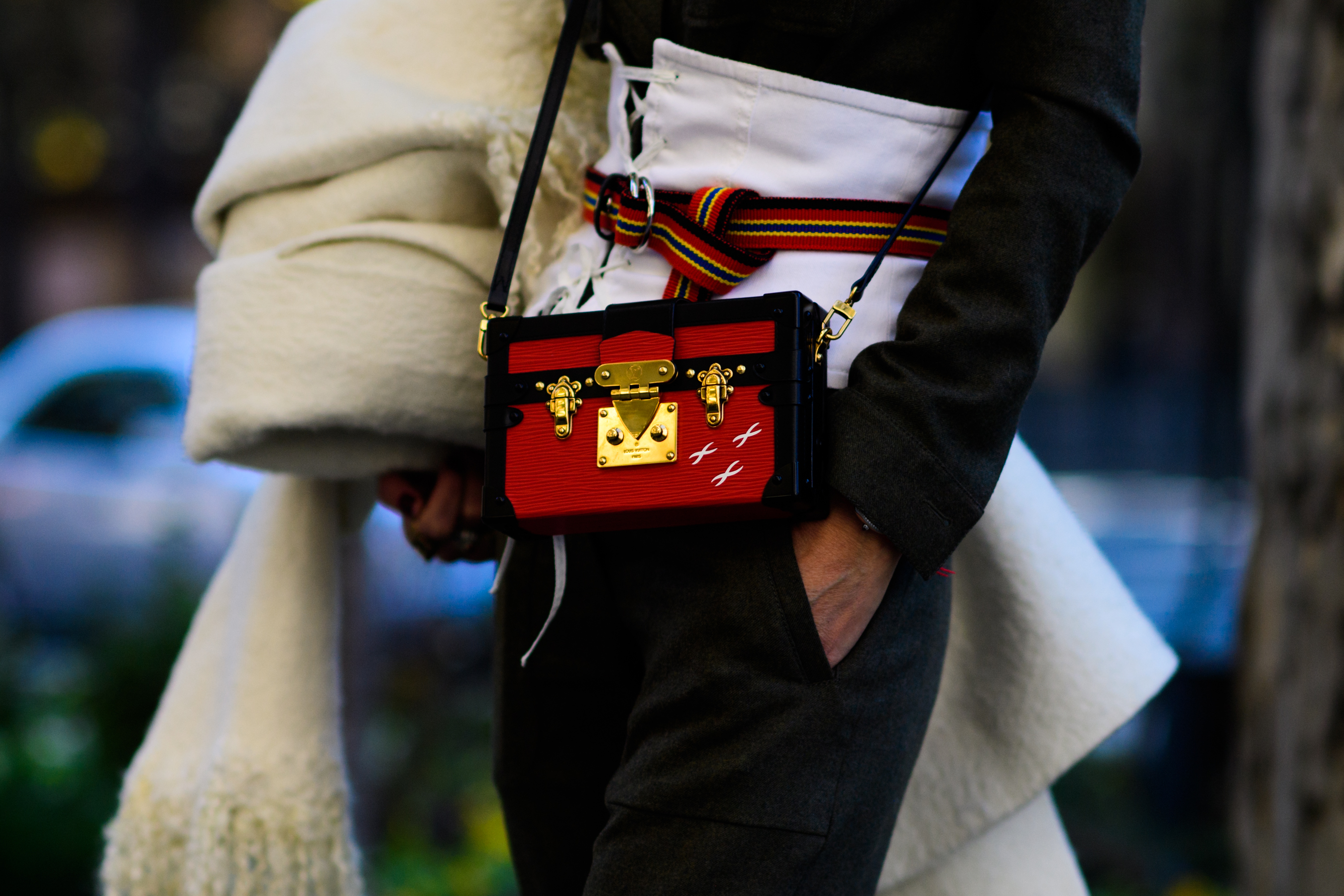 French woman with Louis Vuitton bag
