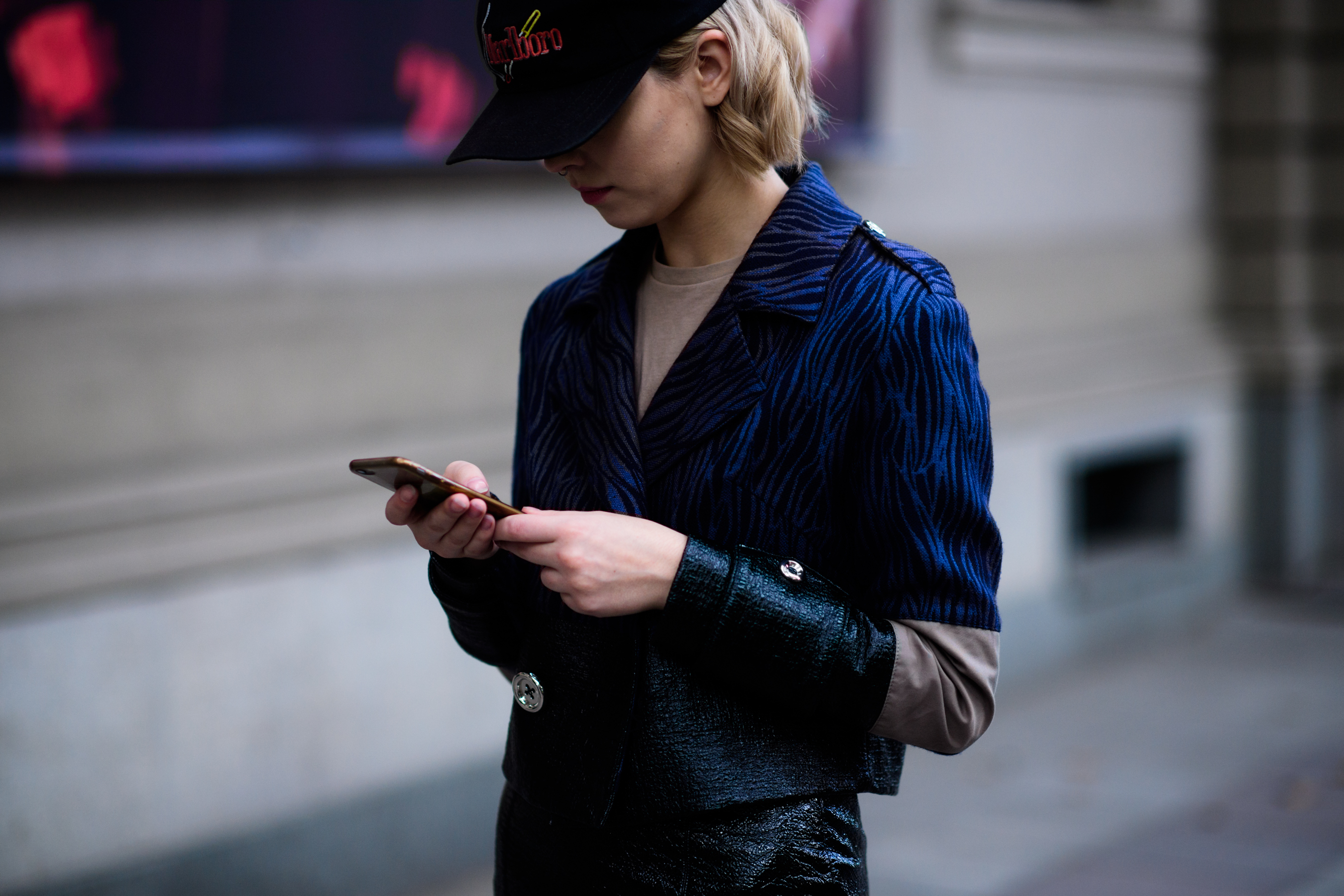 Russian model wearing Saint-Tokyo