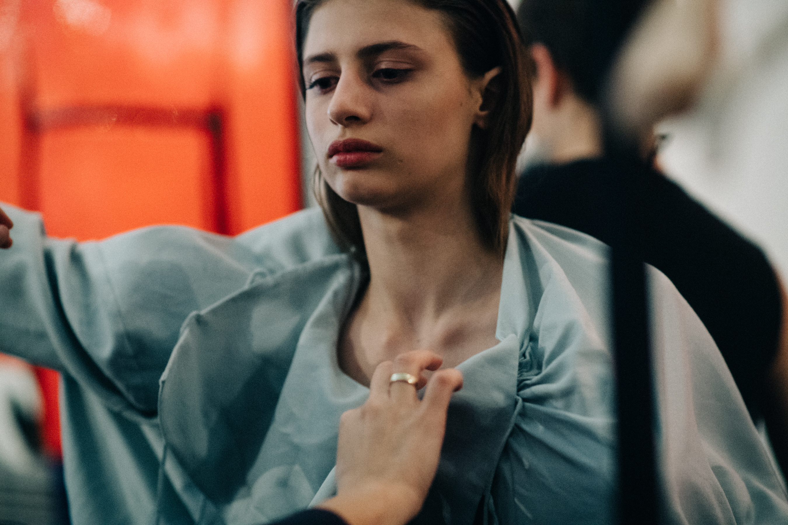 Model before the show